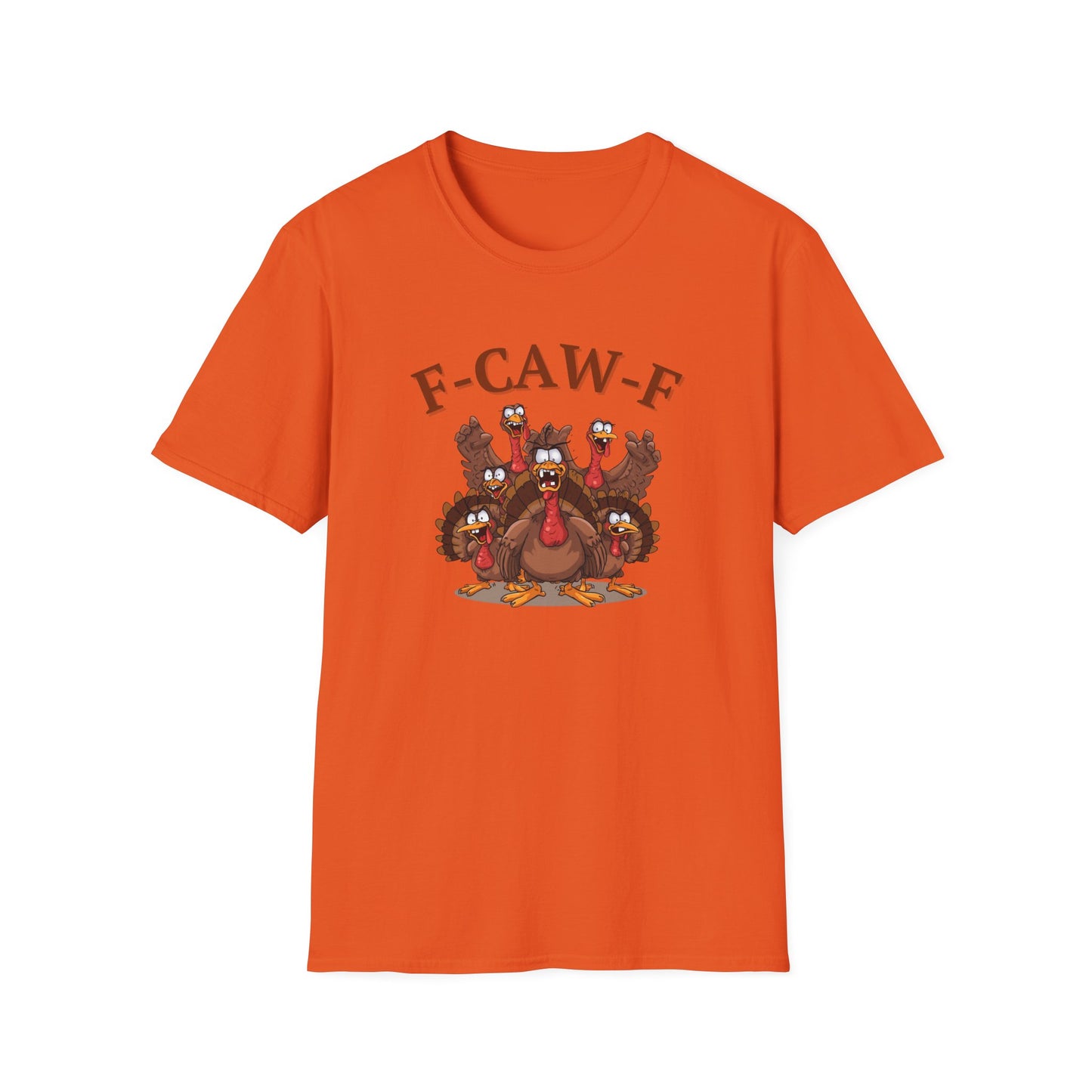 Funny Turkey F-CAW-F T-Shirt, Thanksgiving Shirt, Turkey Day Tee, Humorous Fall Top, Thanksgiving Apparel, Gift for him, Gift for her