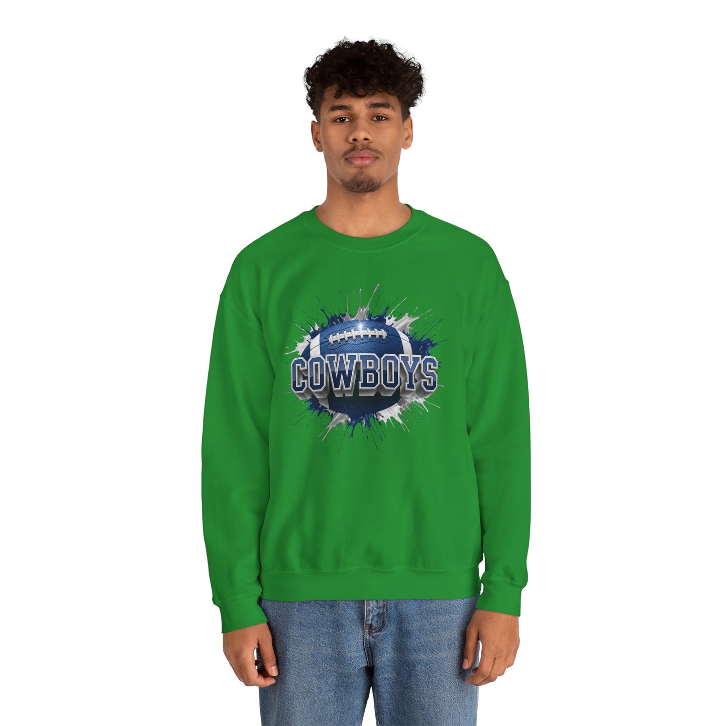 Dallas Football Sweatshirt, Dallas Team Sweatshirt, Football Gift for Dallas Fans, Game Day Sports Fan Football Apparel