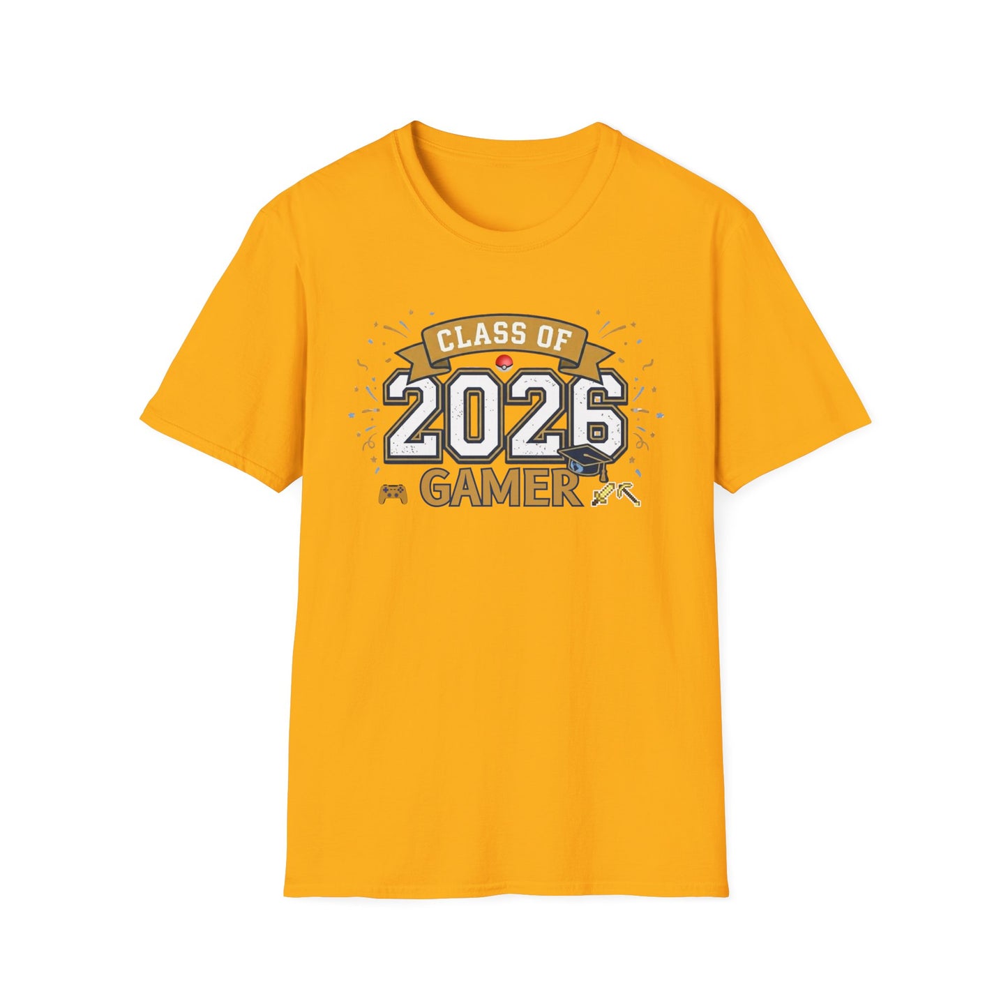 Class of 2026 Gamer T-Shirt – Graduation Gift for Gamers, Senior 2026 Shirt, Video Game Grad Tee, High School or College