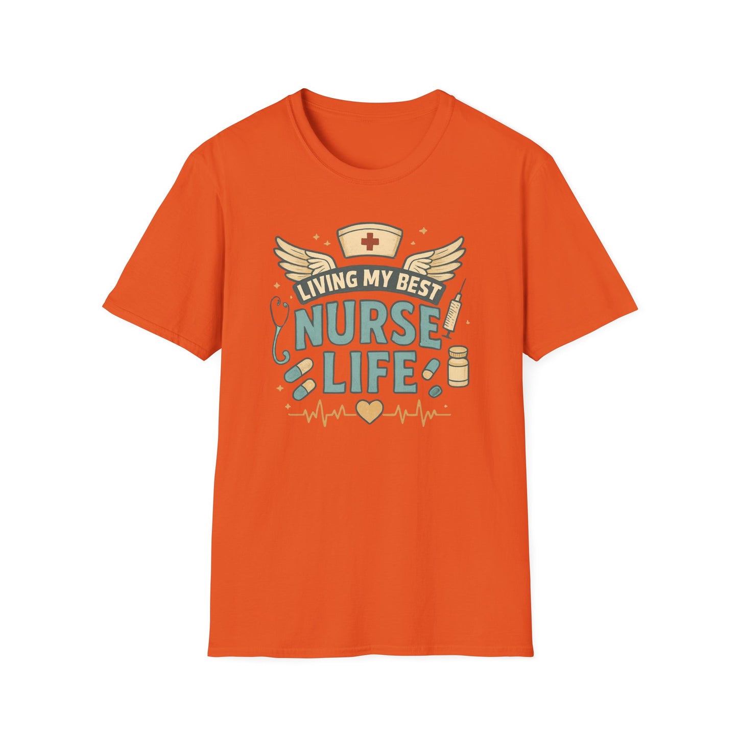 Living My Best Nurse Life Shirt – Cute Nurse Shirt for Women – RN Nurse Life Tee – Nurse Appreciation Gift, Medical Worker Shirt