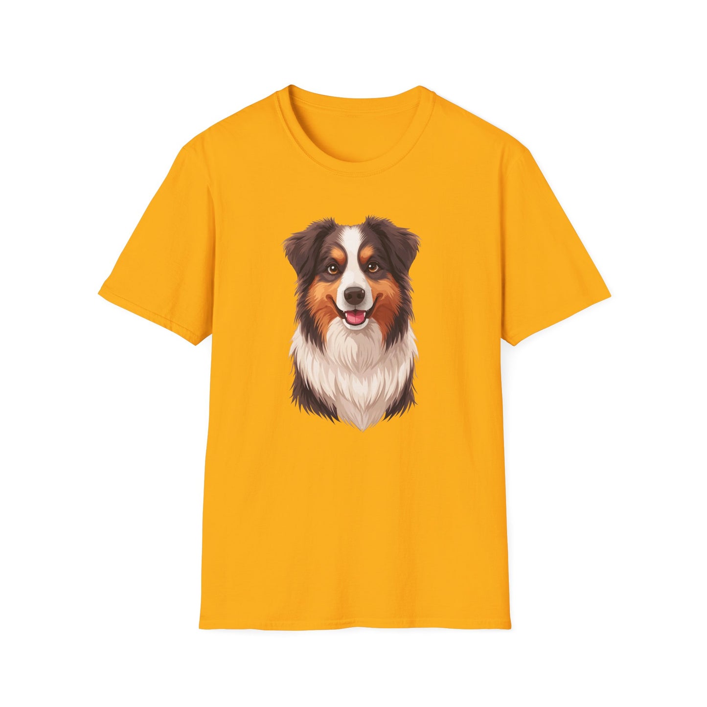 Australian Shepherd Dog Portrait Shirt – Aussie Dog Lover Gift, Cute Dog Mom Tee, Dog Dad Shirt, Pet Breed Apparel