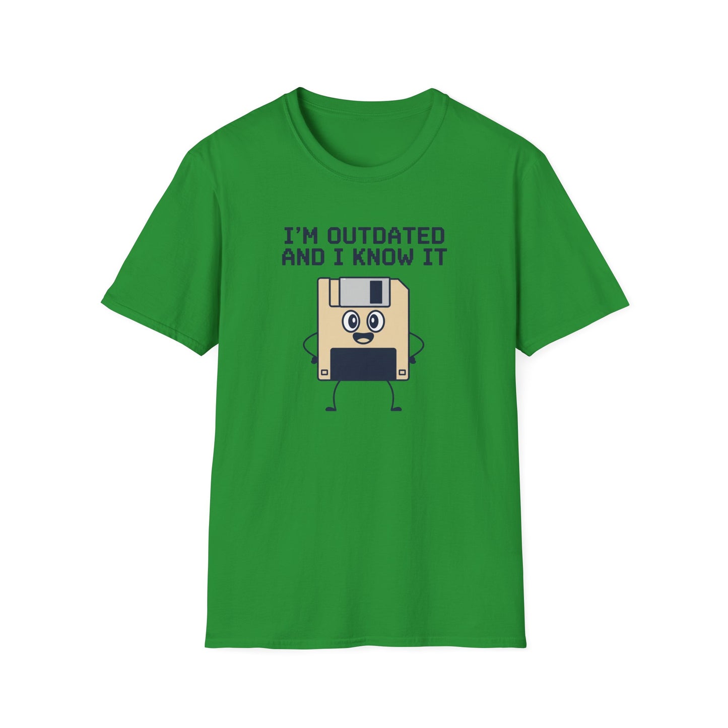 Funny Floppy Disk Shirt, Im Outdated and I Know It Tee, Retro Tech Shirt, Computer Nerd Gift, Geek Unisex T Shirt