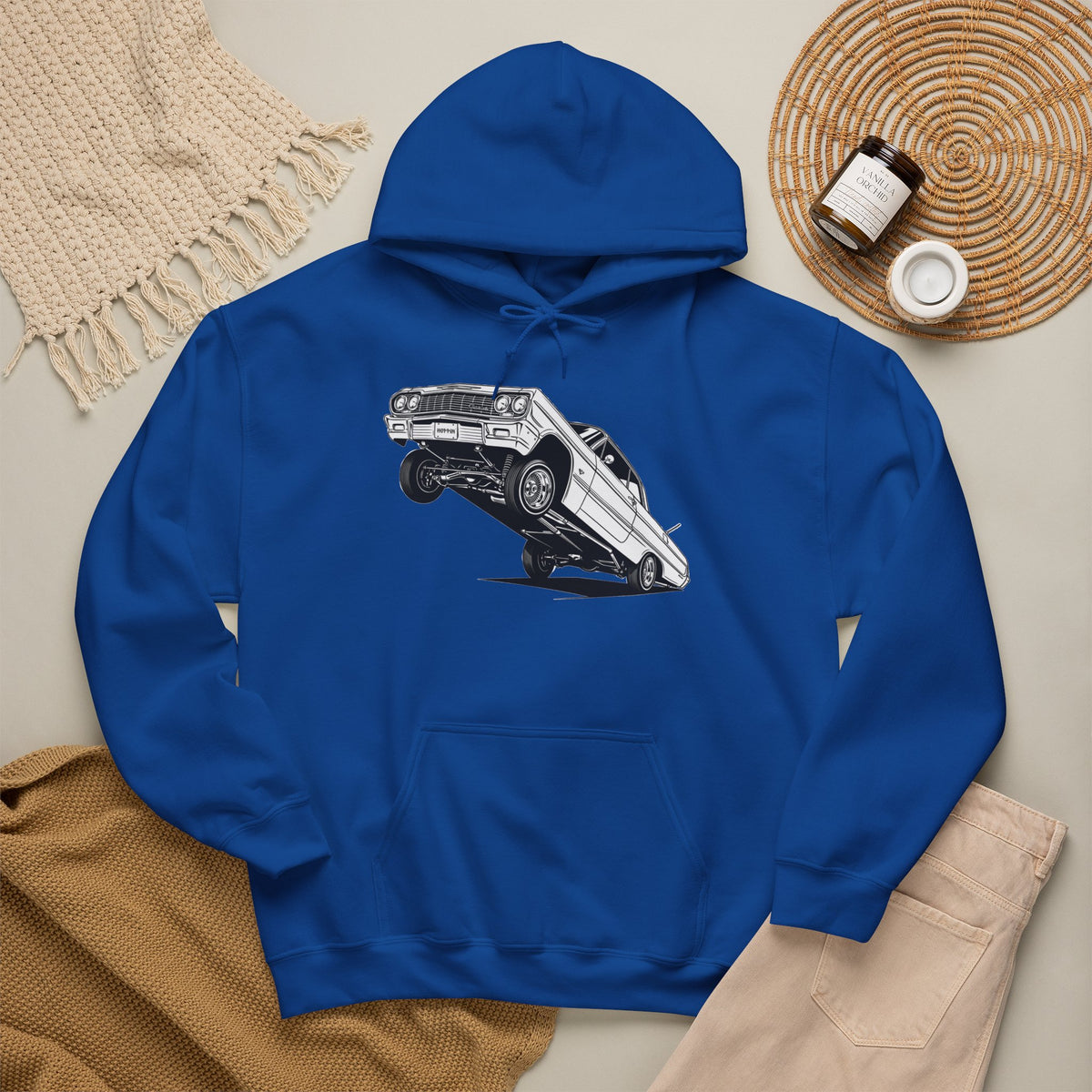 Classic Car Hoodie, Lowrider Car Hoodie, Vintage Auto Hoodie, Car Enthusiast Sweatshirt, Unisex Automotive Hoodie