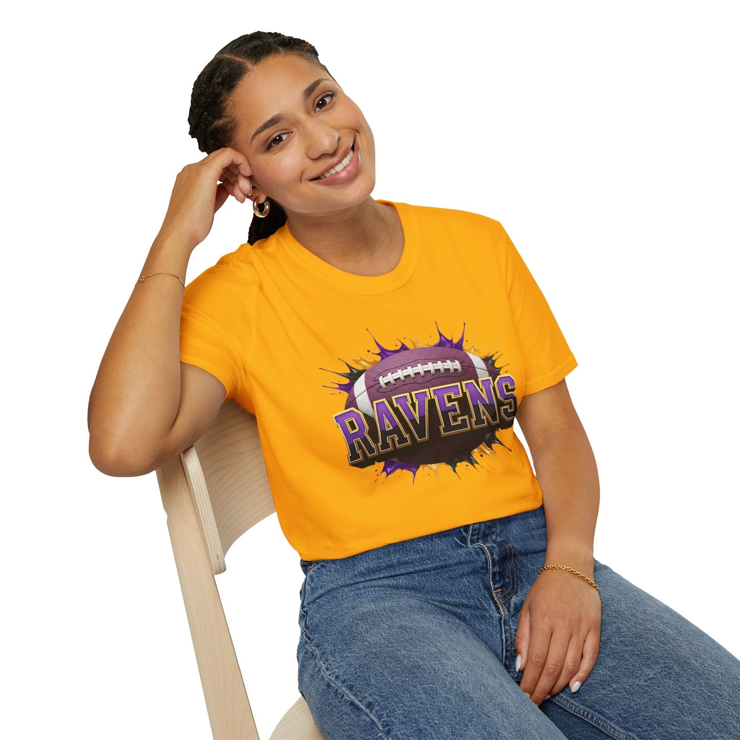 Baltimore Football Unisex T-Shirt, Baltimore Team Tee, Football Gift for Baltimore Fans, Game Day Shirt, Sports Fan Apparel Football Tee