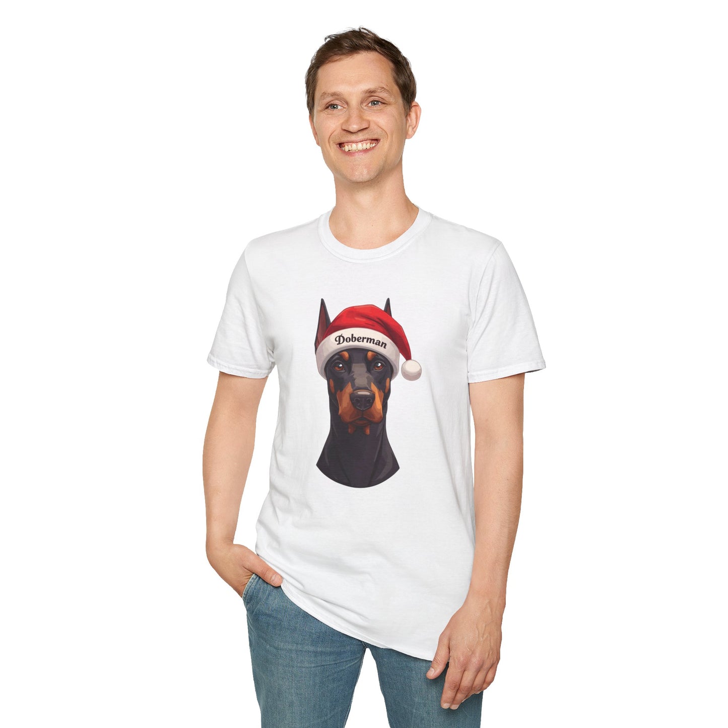Doberman Dog Portrait Shirt – Doberman Dog Lover Gift, Cute Dog Mom Tee, Dog Dad Shirt, Pet Breed Apparel