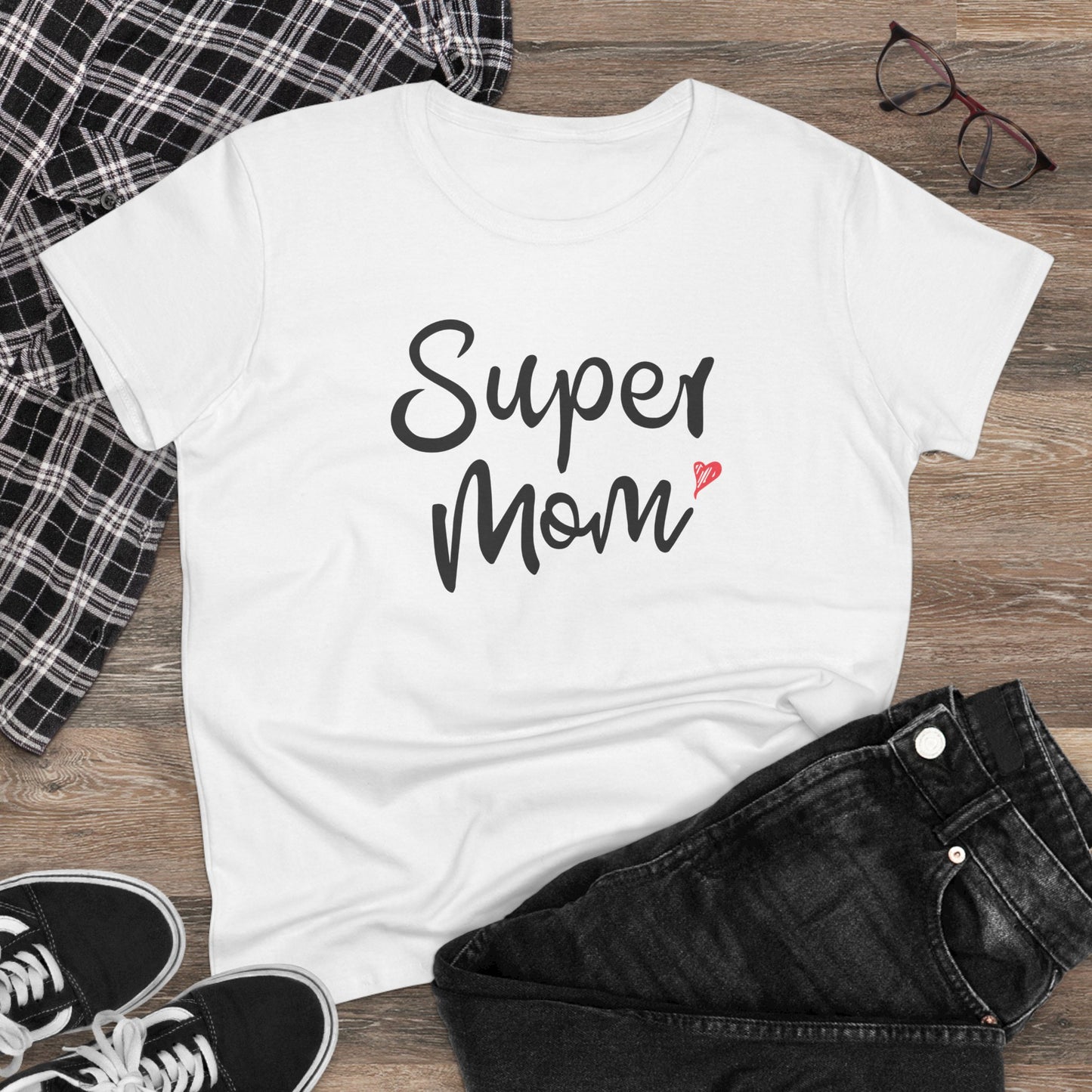 Supermom T-Shirt, Gift for Mom, Cute Summer Top, Mother's Day Gift, Family Gatherings, Casual Wear, Mom's Birthday, Supermom