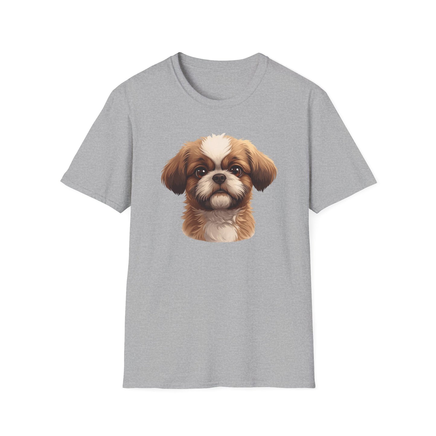 Shih Tzu Dog Portrait Shirt – Shih Tzu Shepherd Dog Lover Gift, Cute Dog Mom Tee, Dog Dad Shirt, Pet Breed Apparel