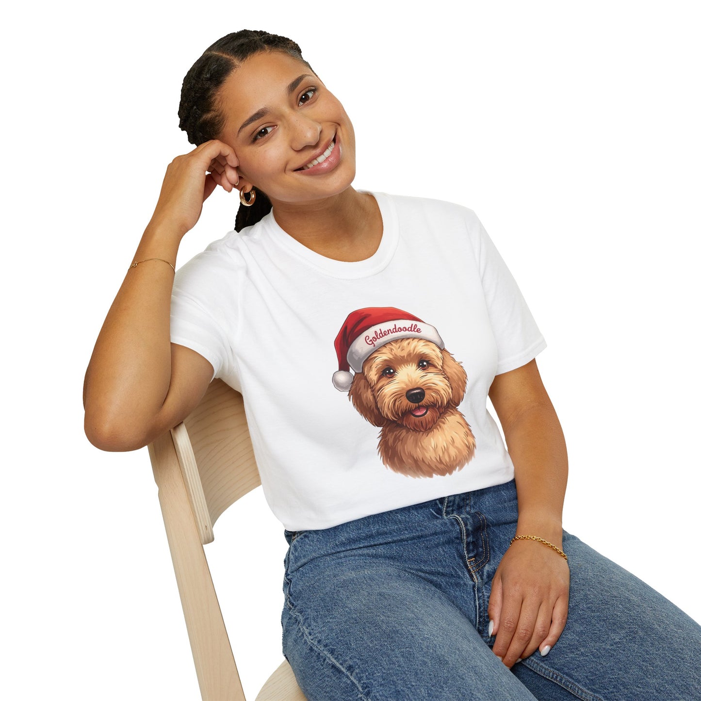 Goldendoodle Dog Portrait Shirt – Goldendoodle Dog Lover Gift, Cute Dog Mom Tee, Dog Dad Shirt, Pet Breed Apparel