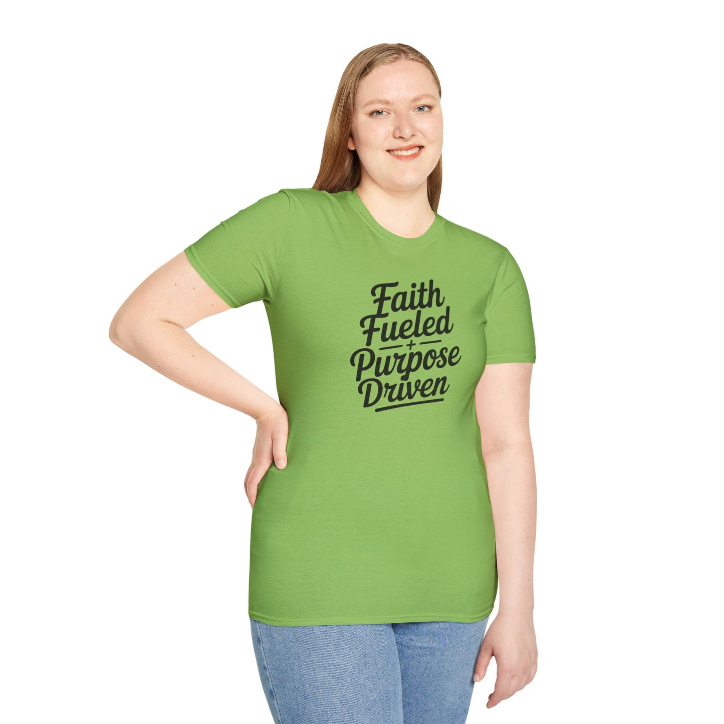 Faith Fueled Purpose Driven T-Shirt – Inspirational Christian Shirt, Motivational Faith Tee for Women & Men