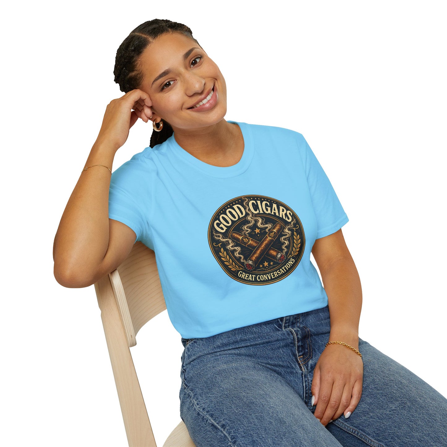 Good Cigars Great Conversations T-Shirt – Cigar Aficionado Graphic Tee