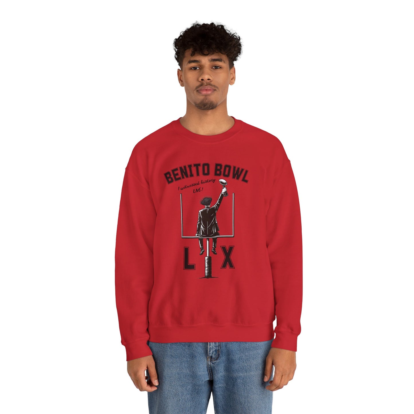 Benito Bowl LX Witnessed History Live Halftime Sweatshirt, Football Fan Gift, Benito Sweatshirt, Puerto Rico Boricua Heritage