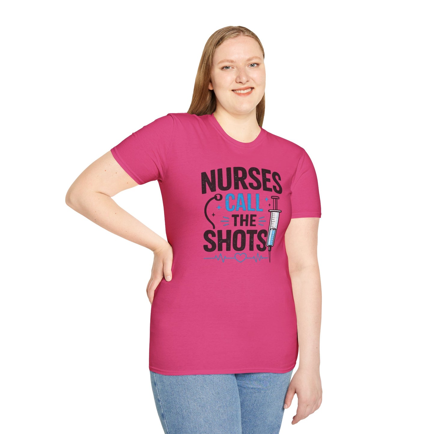 Nurses Call The Shots Shirt Funny Nurse Gift Medical Humor RN CNA Nursing Tee