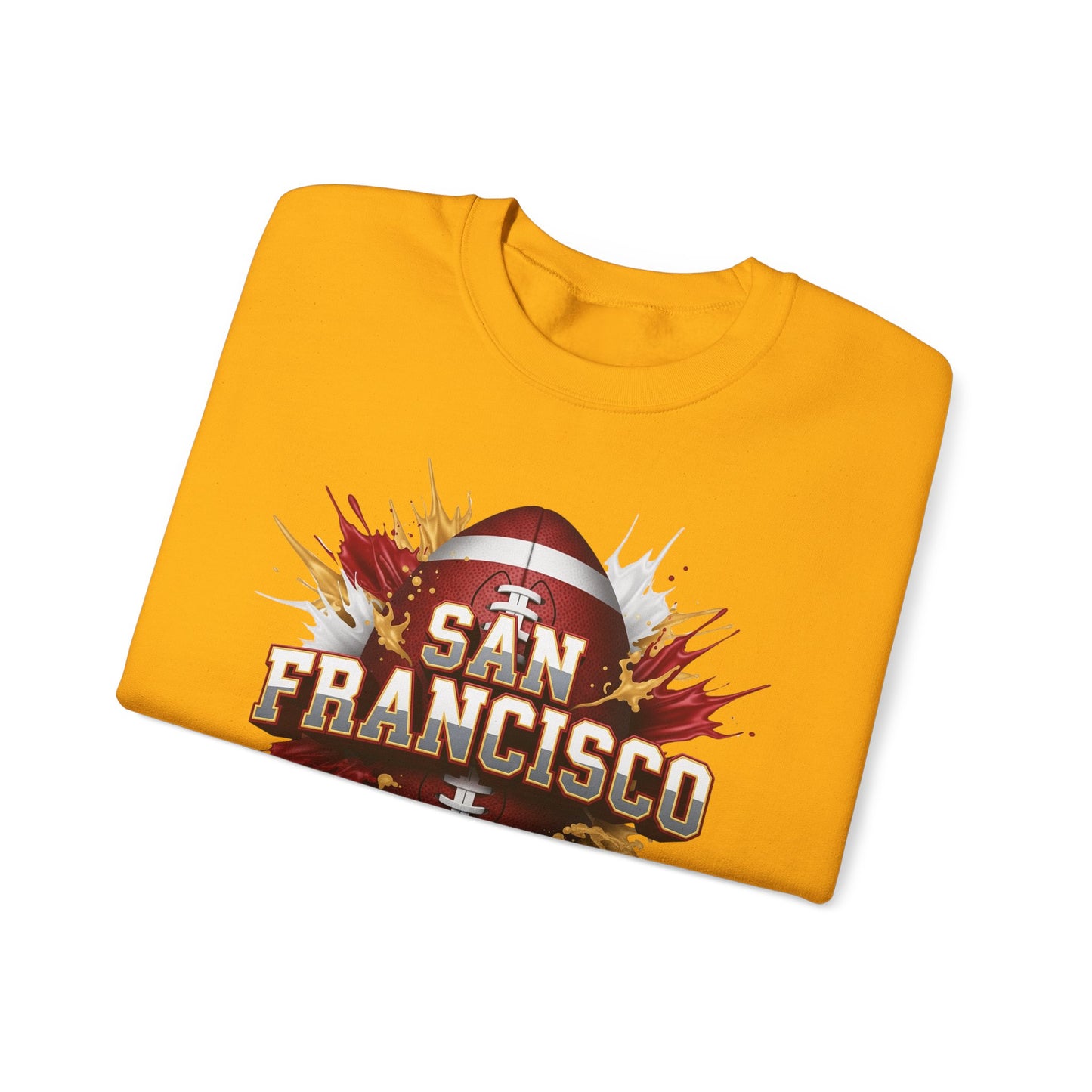 San Francisco Football Sweatshirt, San Francisco Team Sweatshirt, Football Gift for San Fran Fans, Game Day Fan Apparel, Football Fan Gift