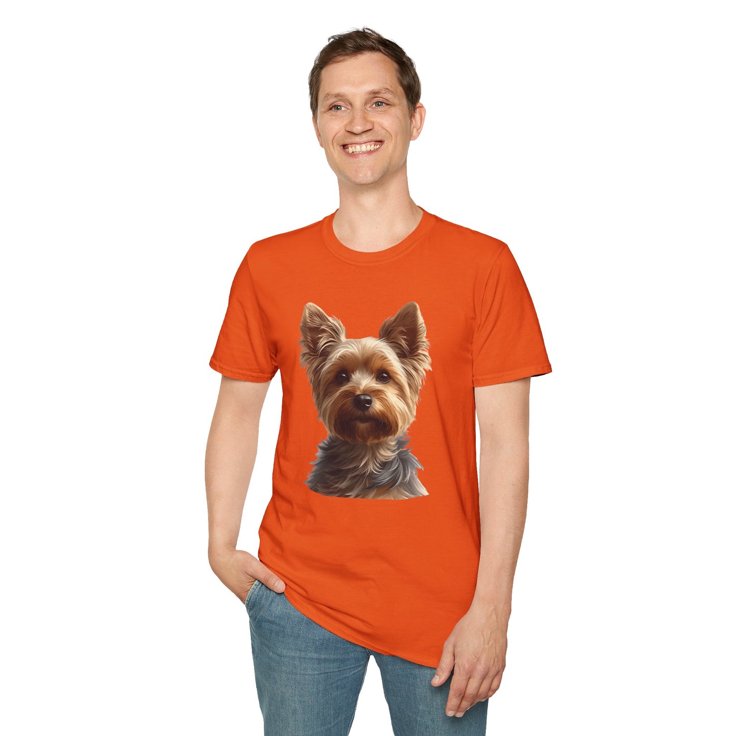 Yorkshire Terrier Dog Portrait Shirt – Yorkie Dog Lover Gift, Cute Dog Mom Tee, Dog Dad Shirt, Pet Breed Apparel