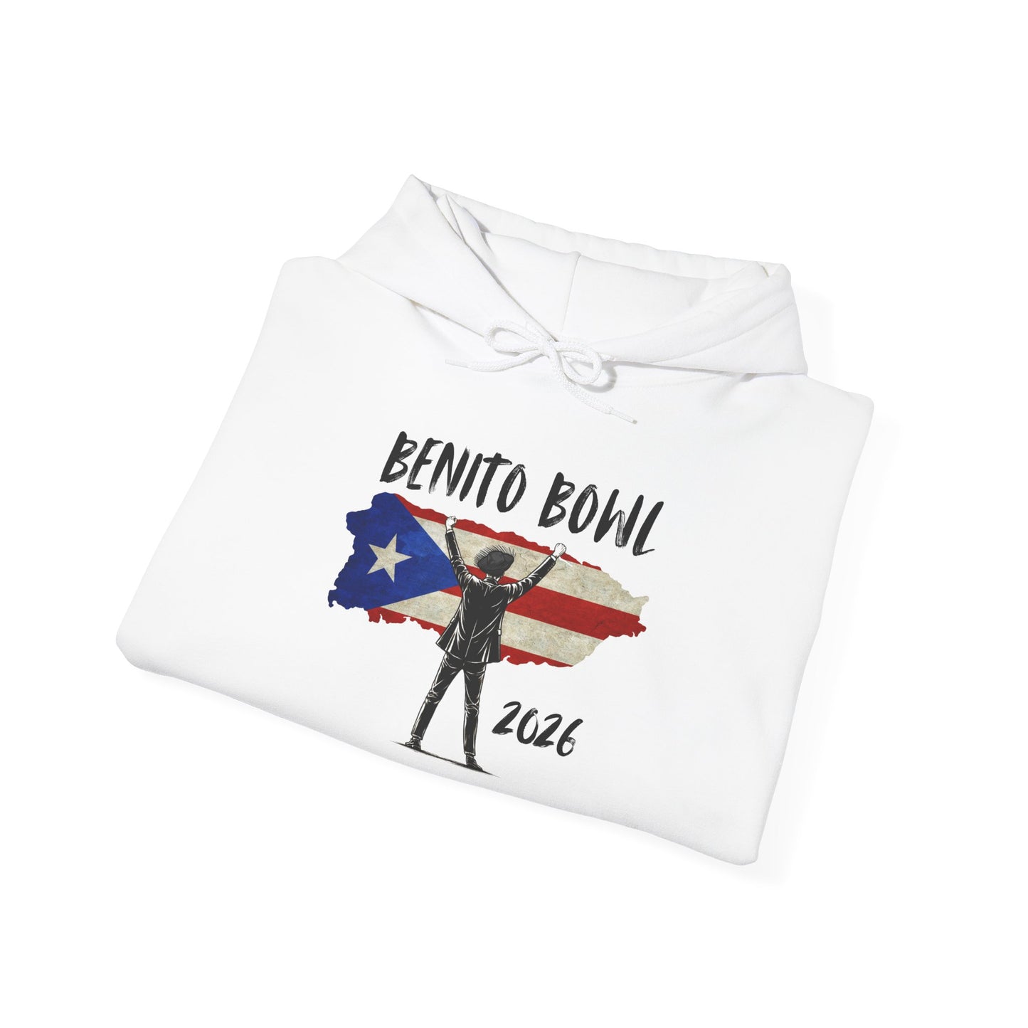 Benito Bowl 2026 PR Flag Hoodie, Benito Bowl, Football Fan Gift, Puerto Rico Boricua Heritage Culture Pride Hoodie