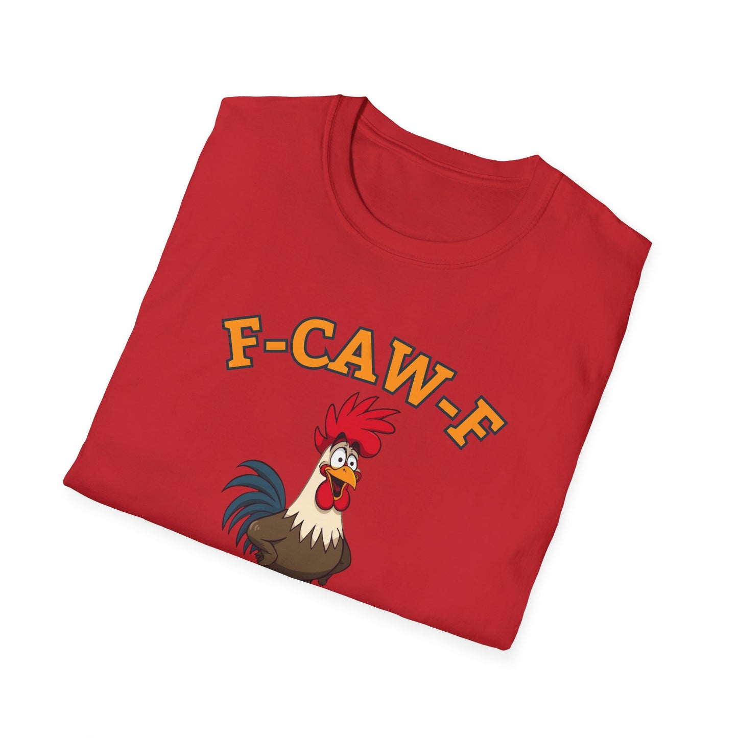 Funny F-CAW-F Rooster T-Shirt, Rooster Lover Shirt, Chicken Tee, Humorous Top, Fun Bird Apparel, Gift for him, Gift for her, Funny Shirt