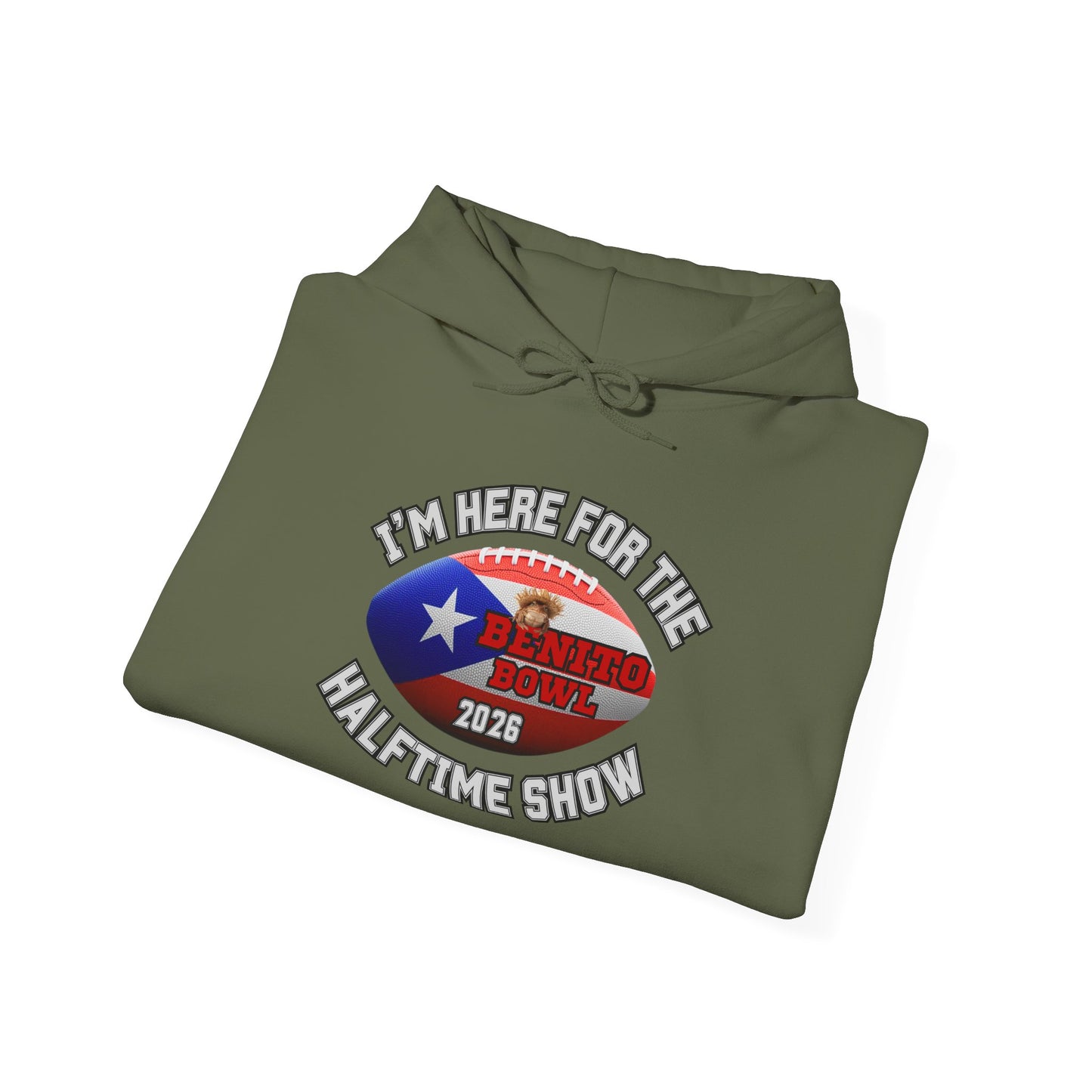 Benito Bowl Halftime Shirt 2026 Hoodie, Benito Bowl Hooded Sweatshirt, Football Fan Gift, Puerto Rico Heritage Hoodie, Boriqua Pride Gift