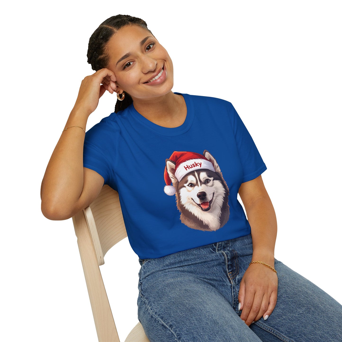 Siberian Husky Dog Portrait Shirt – Husky Dog Lover Gift, Cute Dog Mom Tee, Dog Dad Shirt, Pet Breed Apparel