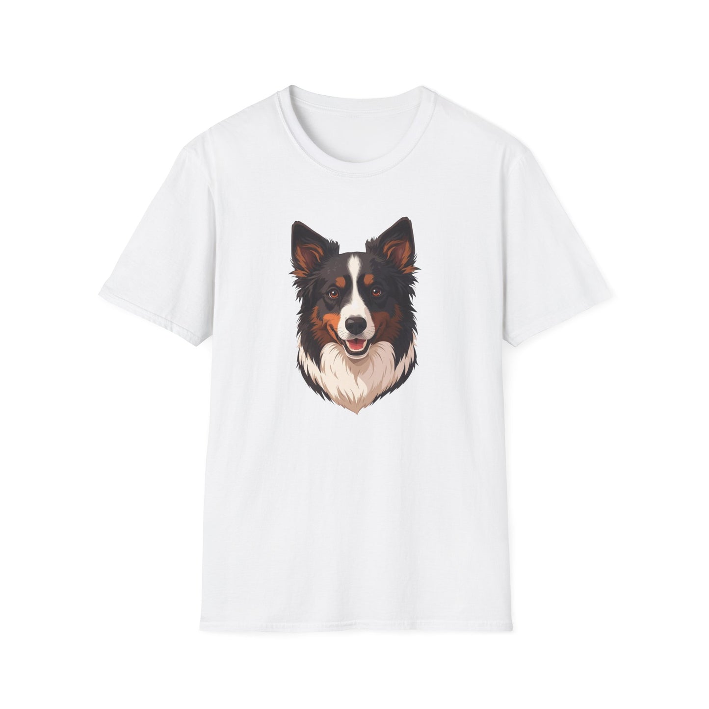 Border Collie Dog Portrait Shirt – Border Collie Dog Lover Gift, Cute Dog Mom Tee, Dog Dad Shirt, Pet Breed Apparel