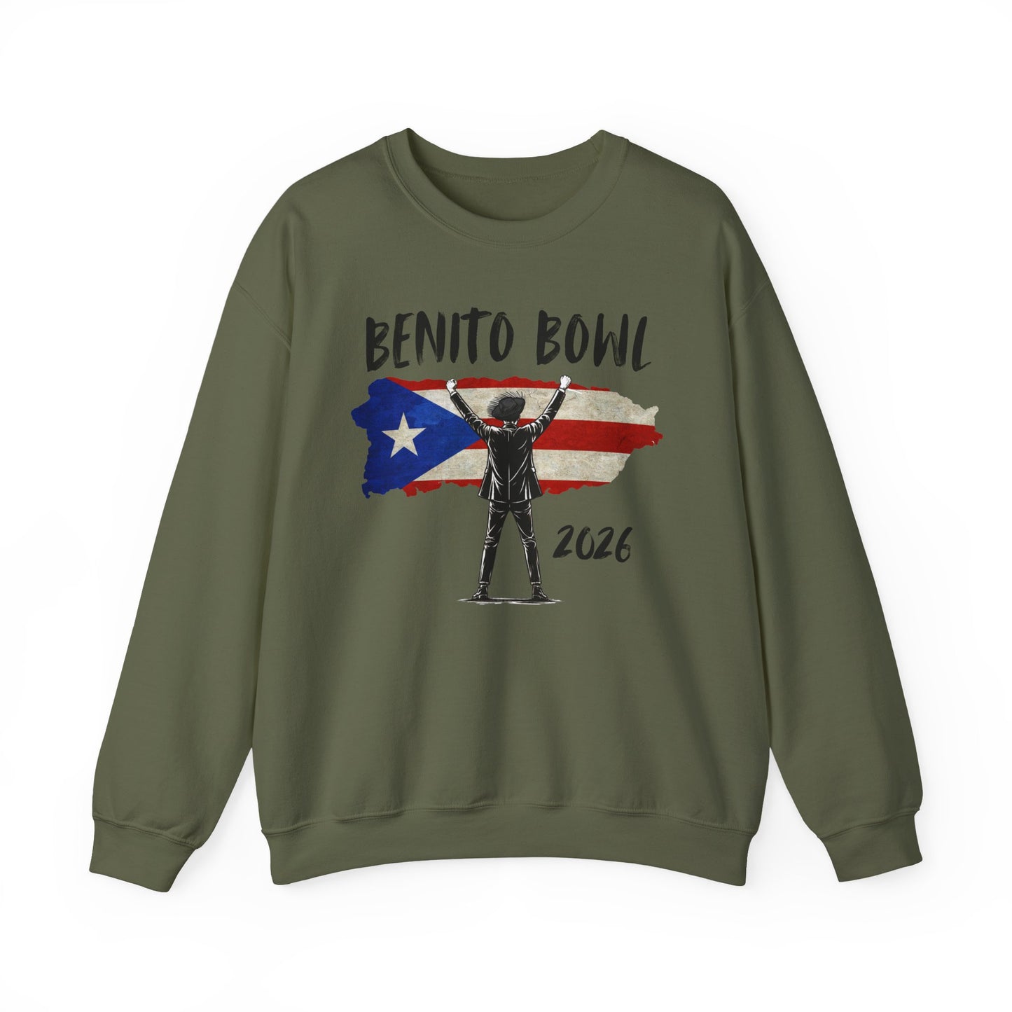 Benito Bowl 2026 PR Flag Sweatshirt, Benito Bowl, Football Fan Gift, Puerto Rico Boricua Heritage Culture Pride sweatshirt