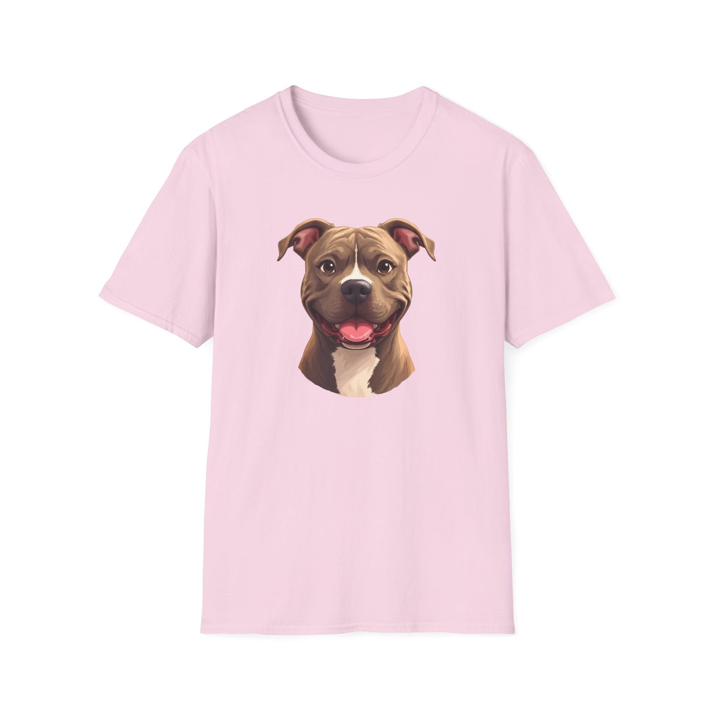 Pit Bull Terrier Dog Portrait Shirt – Pitbull Dog Lover Gift, Cute Dog Mom Tee, Dog Dad Shirt, Pet Breed Apparel