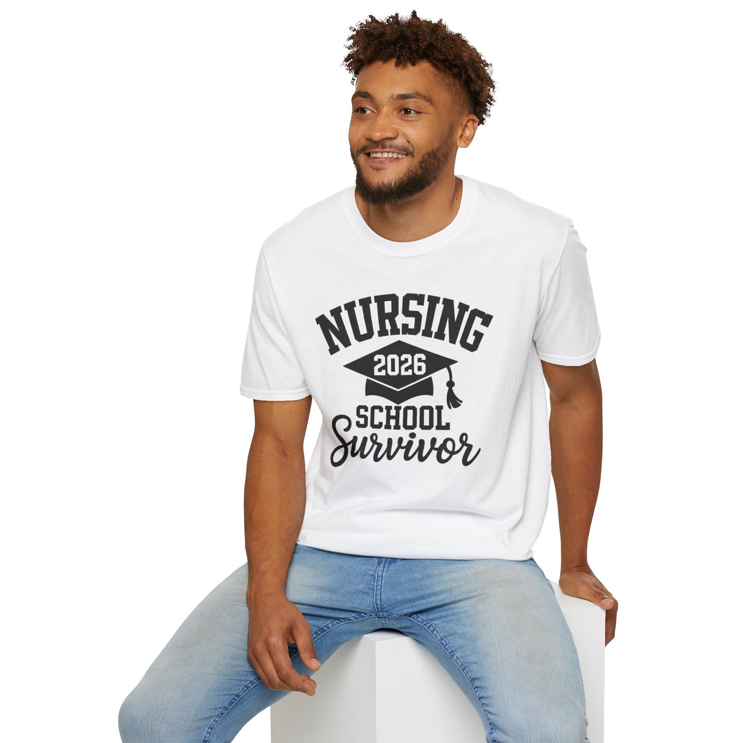Nursing 2026 School Survivor T-Shirt, Nurse Graduation Shirt, RN Student Gift, Nursing School Grad Tee