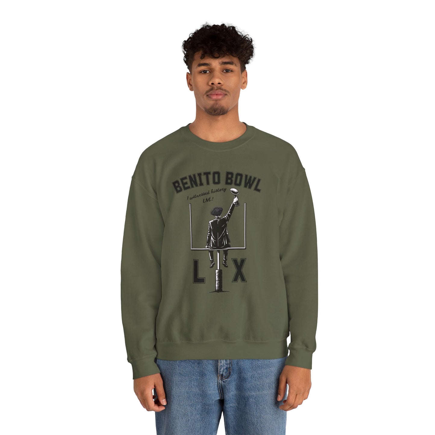 Benito Bowl LX Witnessed History Live Halftime Sweatshirt, Football Fan Gift, Benito Sweatshirt, Puerto Rico Boricua Heritage