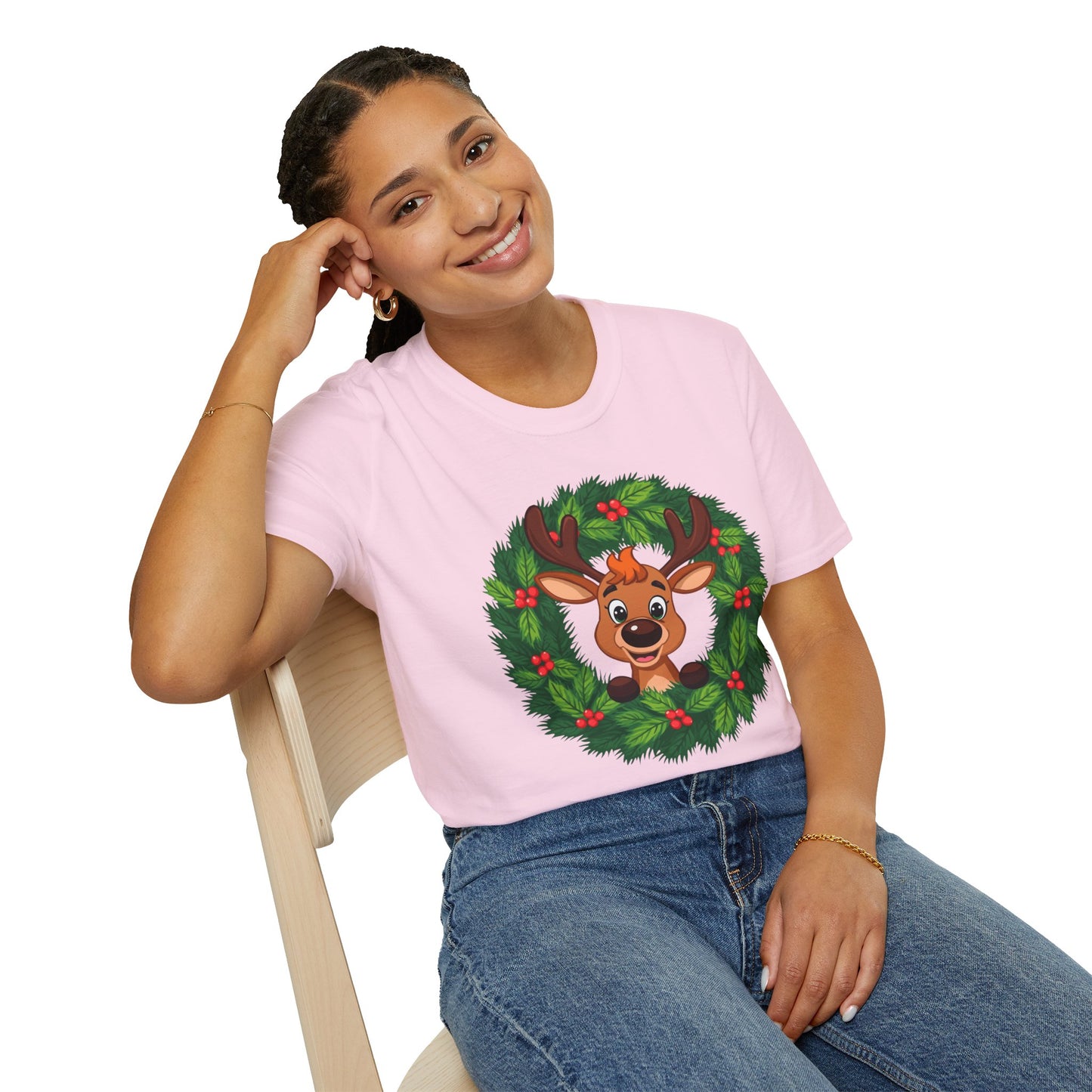 Reindeer in the Wreath Shirt, Family Christmas Shirts, Christmas T Shirt, Holiday Shirt, Cute Xmas Shirt for the family, Holiday Gift