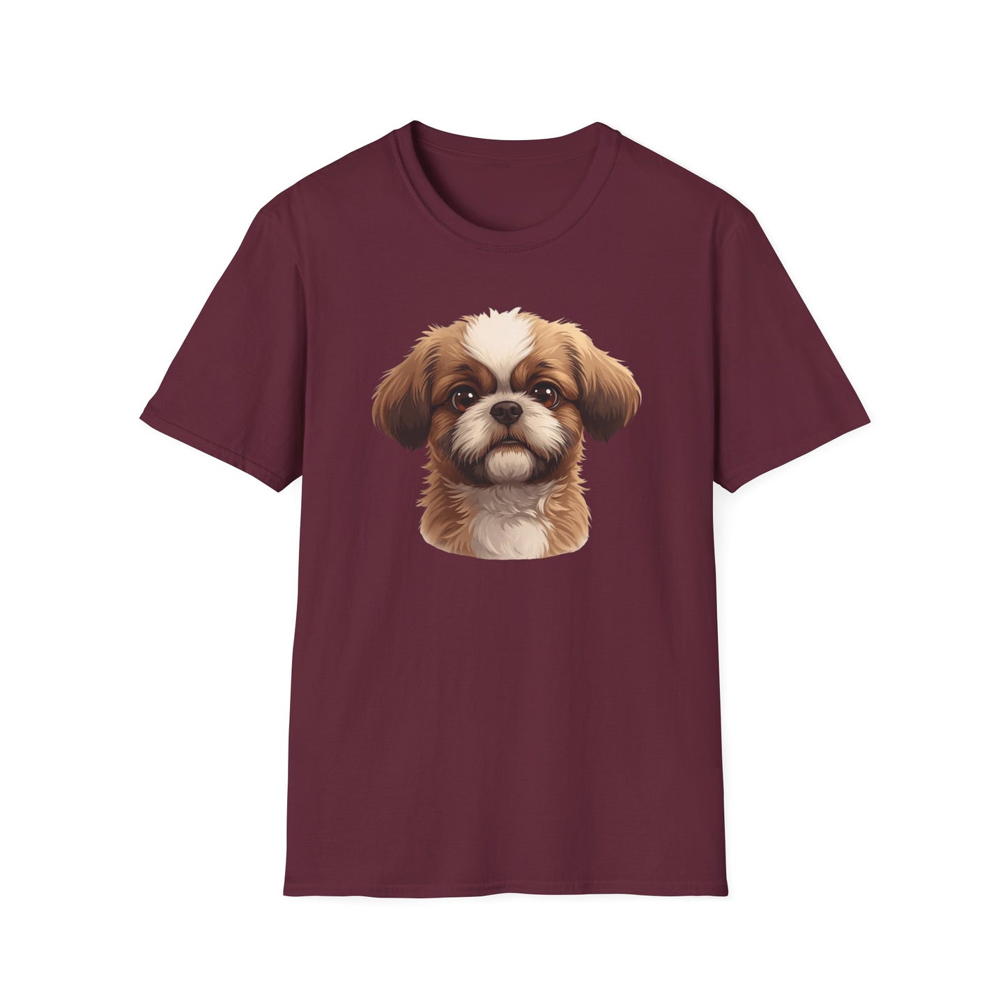 Shih Tzu Dog Portrait Shirt – Shih Tzu Shepherd Dog Lover Gift, Cute Dog Mom Tee, Dog Dad Shirt, Pet Breed Apparel