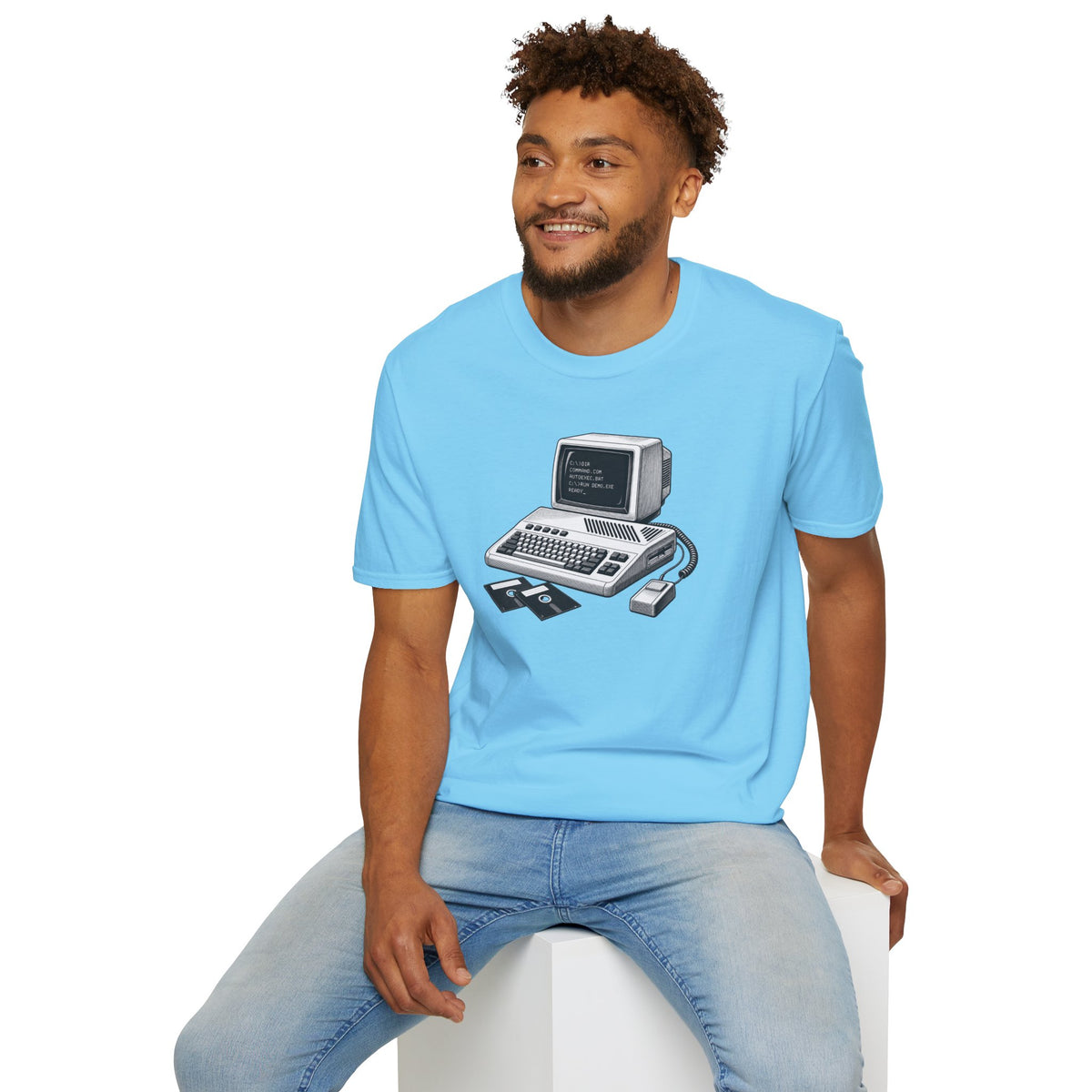 Vintage Computer T-Shirt, Retro Tech Shirt, Floppy Disk Tee, Programmer Gift, Computer Nerd Shirt