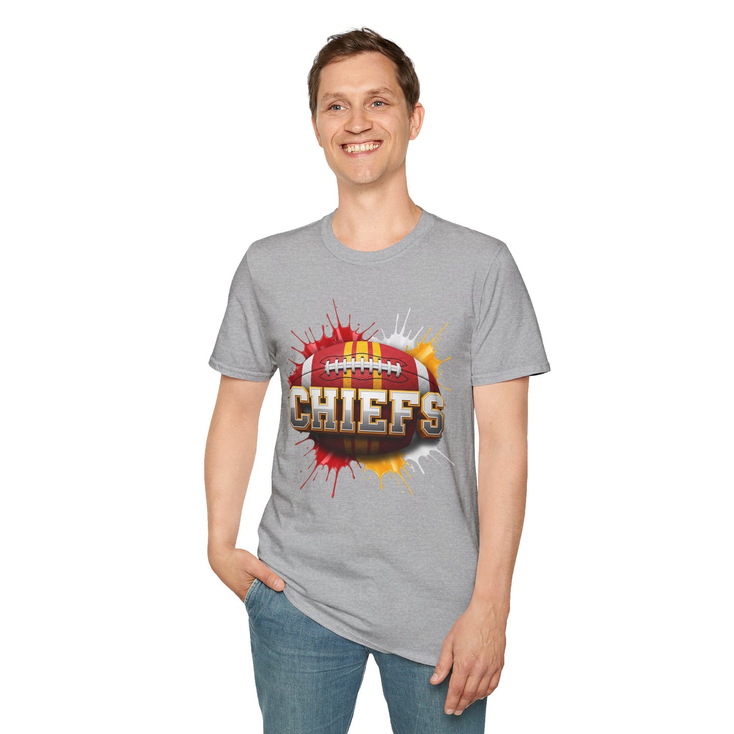 Kansas City Football Unisex T-Shirt, Kansas City Team Tee, Football Gift for Kansas City Fans, Game Day Shirt, Sports Fan Apparel Tee