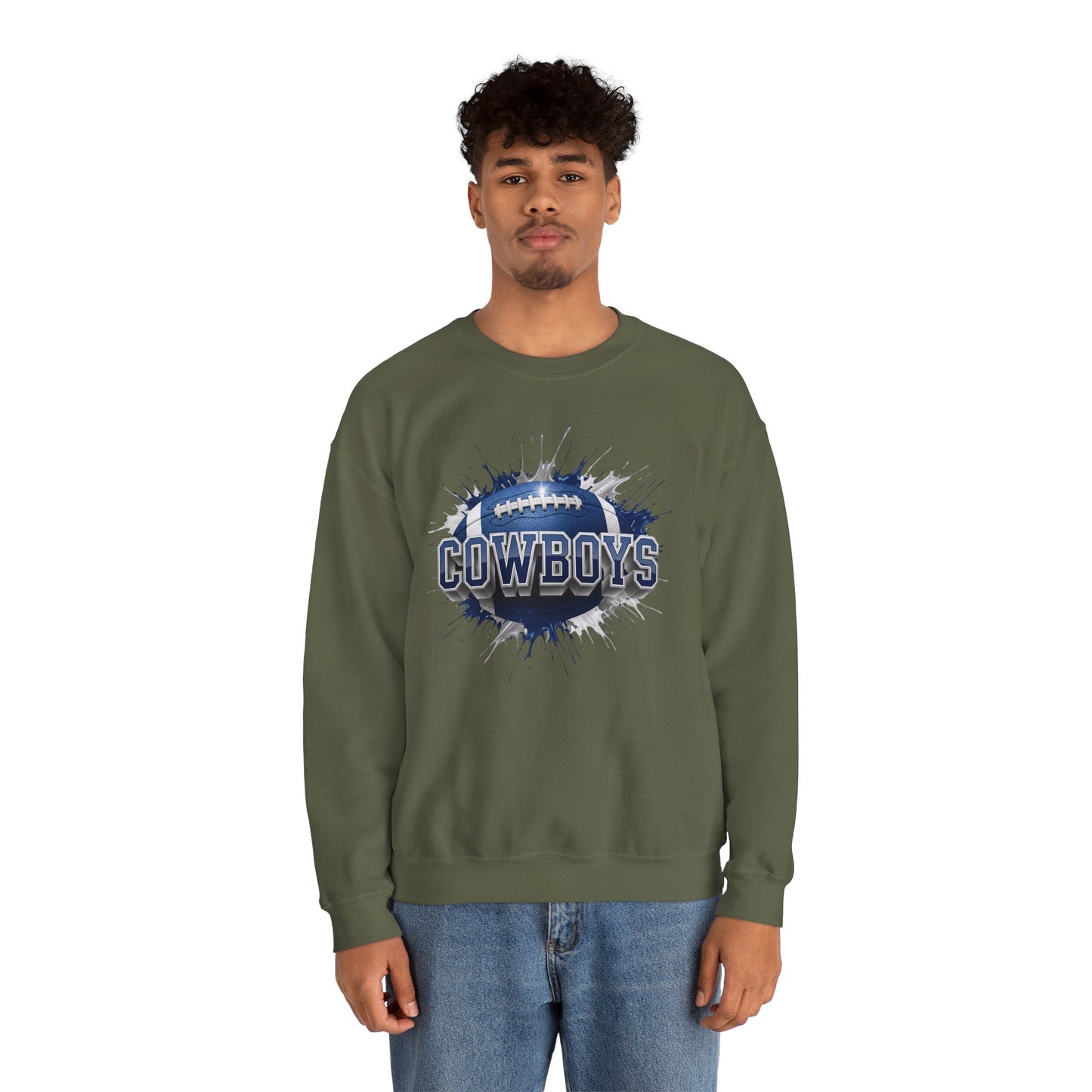 Dallas Football Sweatshirt, Dallas Team Sweatshirt, Football Gift for Dallas Fans, Game Day Sports Fan Football Apparel