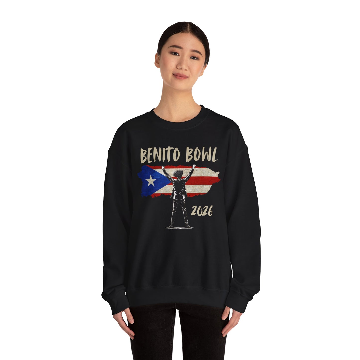 Benito Bowl 2026 PR Flag Sweatshirt, Benito Bowl, Football Fan Gift, Puerto Rico Boricua Heritage Culture Pride sweatshirt