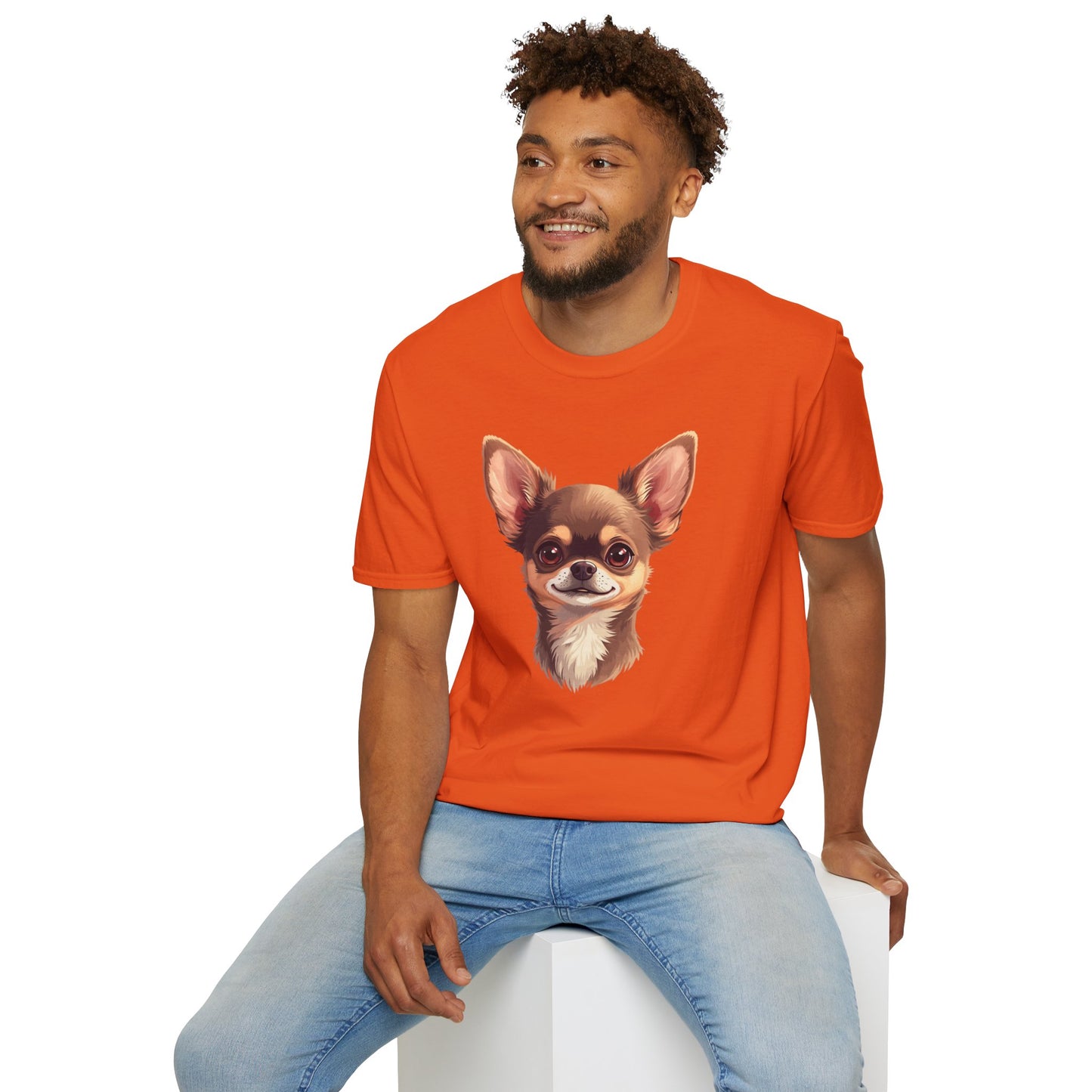 Chihuahua Dog Portrait Shirt – Chihuahua Dog Lover Gift, Cute Dog Mom Tee, Dog Dad Shirt, Pet Breed Apparel