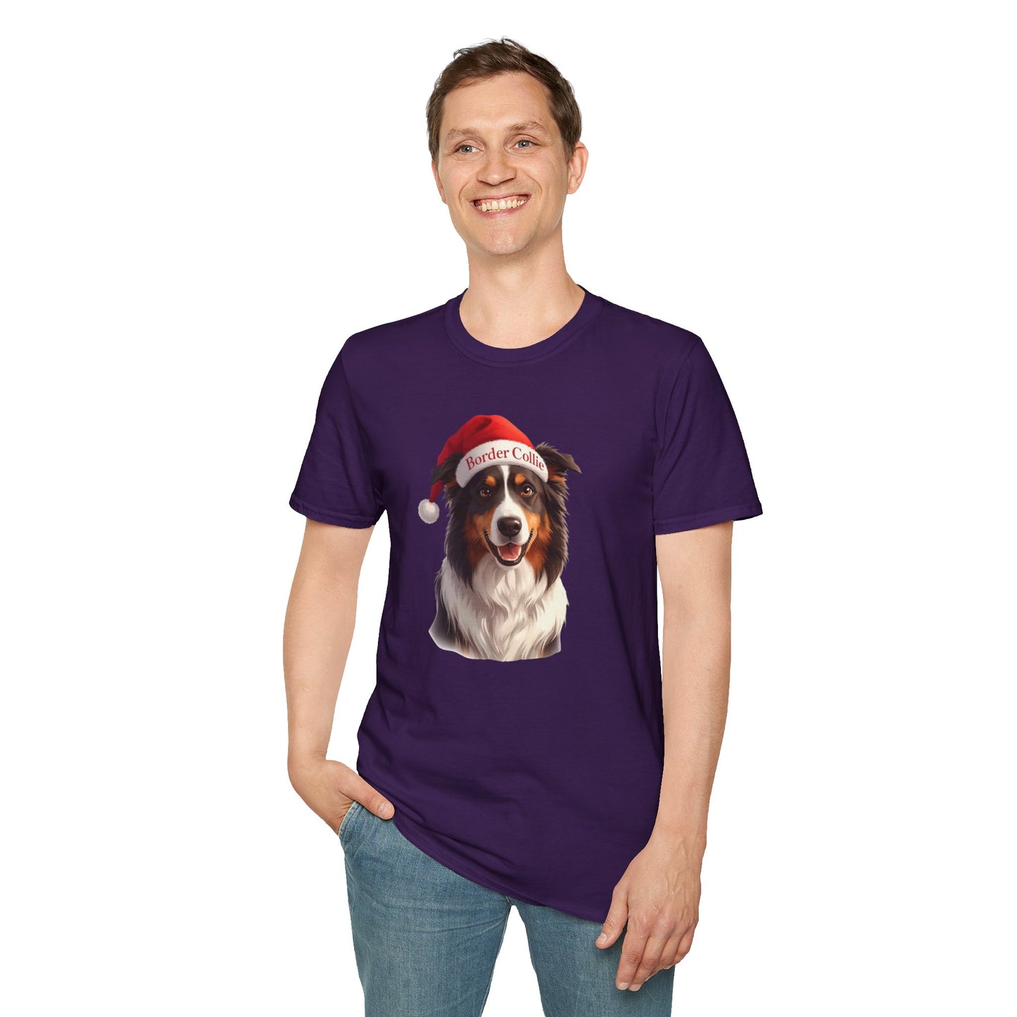 Border Collie Dog Portrait Shirt – Border Collie Dog Lover Gift, Cute Dog Mom Tee, Dog Dad Shirt, Pet Breed Apparel