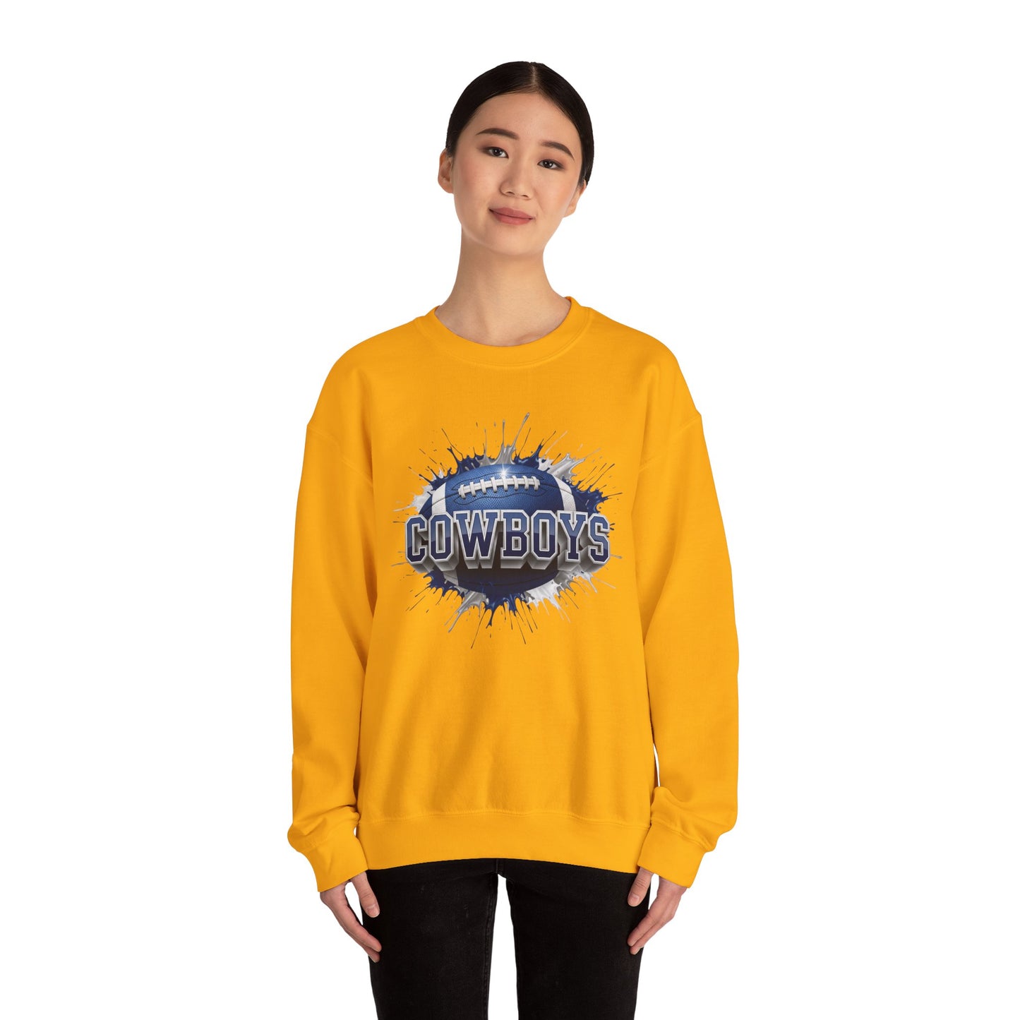 Dallas Football Sweatshirt, Dallas Team Sweatshirt, Football Gift for Dallas Fans, Game Day Sports Fan Football Apparel