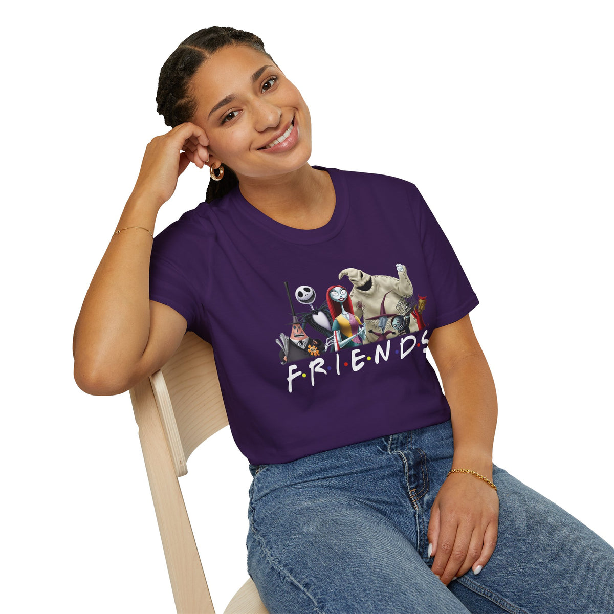 The Nightmare Before Christmas Skellington Family Friends T-Shirt, Scary Movie Tee, Halloween Shirt, Horror Movie Characters Gift