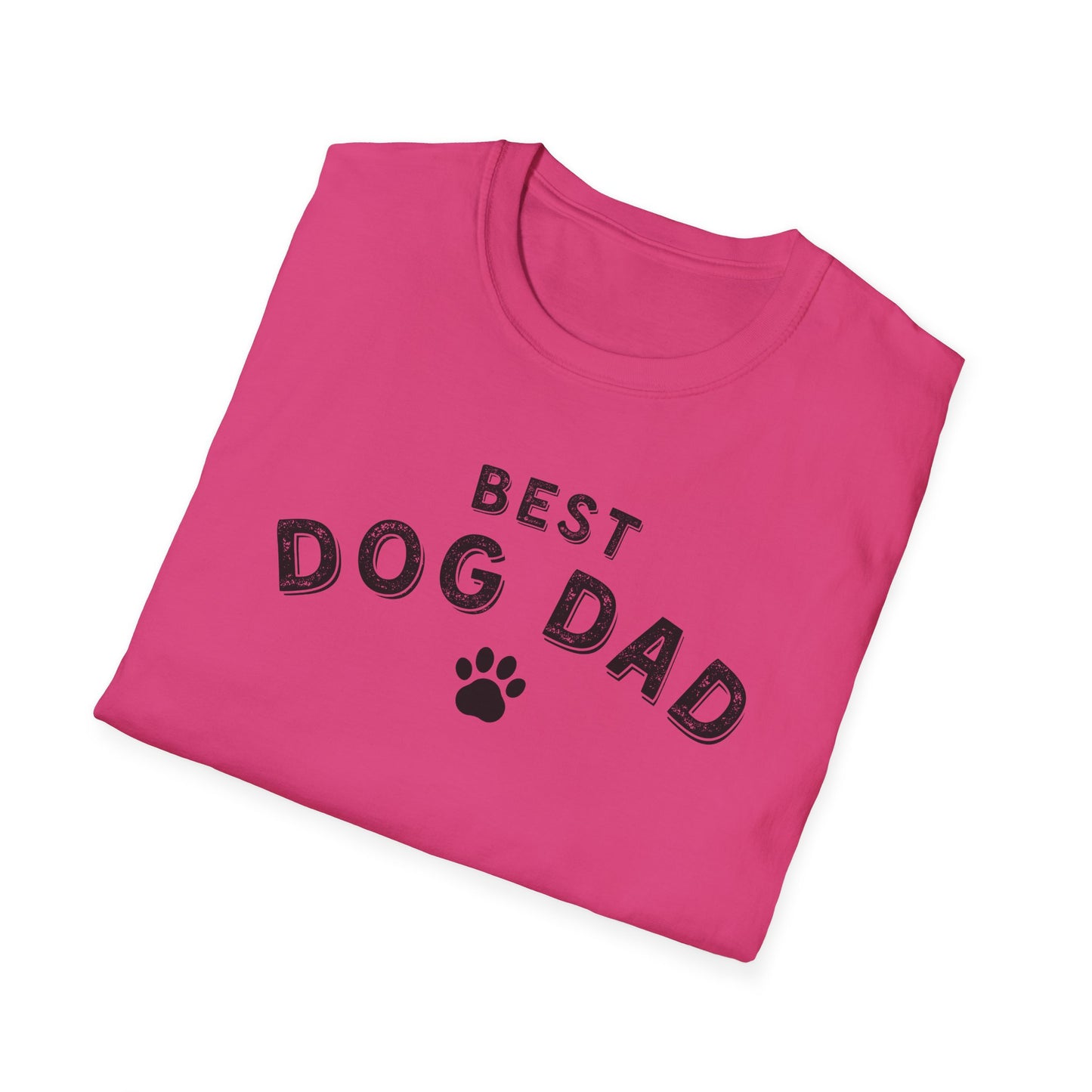 Best Dog Dad T-Shirt – Funny Dog Lover Shirt for Men, Paw Print Pet Dad Tee, Dog Father Gift