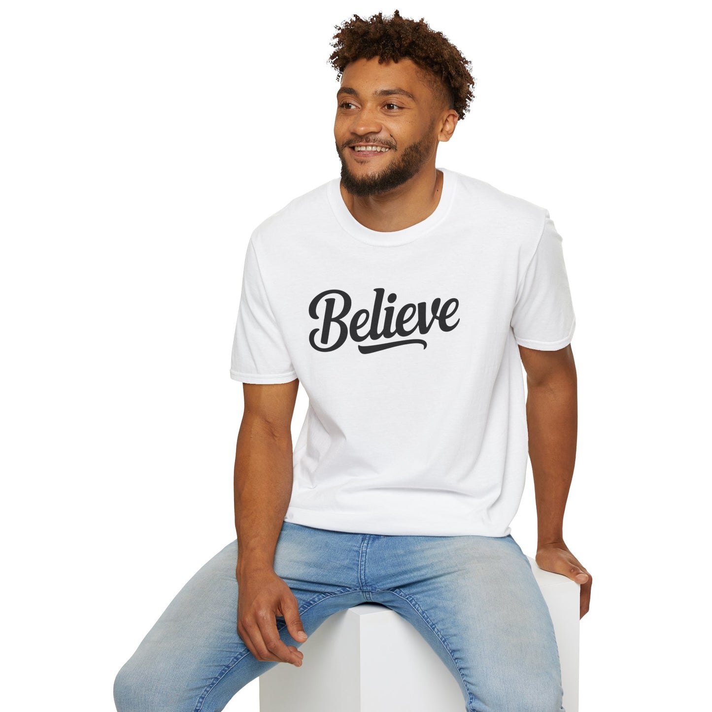 Believe T-Shirt – Inspirational Faith Shirt, Christian Motivational Tee, Positive Encouragement Apparel