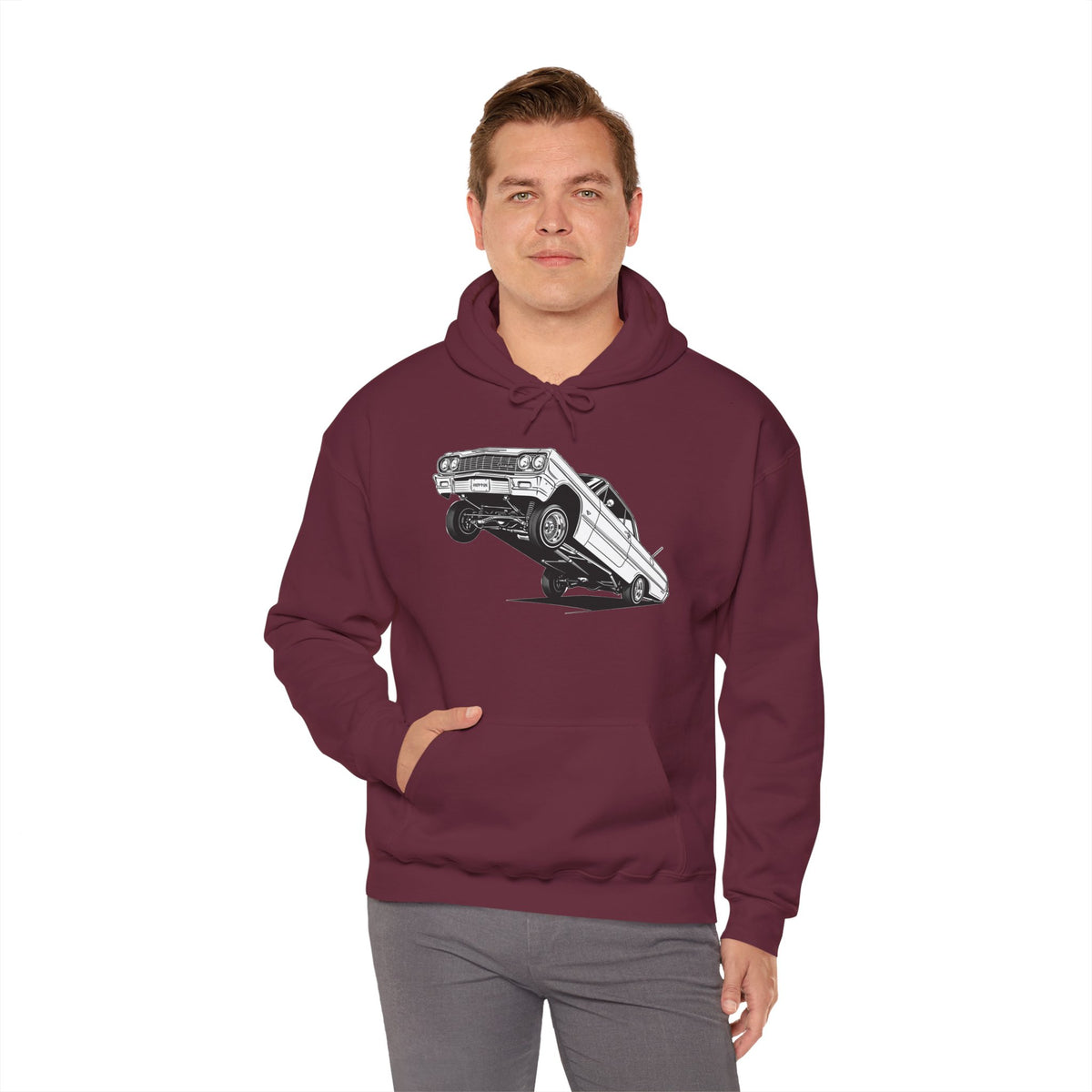 Classic Car Hoodie, Lowrider Car Hoodie, Vintage Auto Hoodie, Car Enthusiast Sweatshirt, Unisex Automotive Hoodie