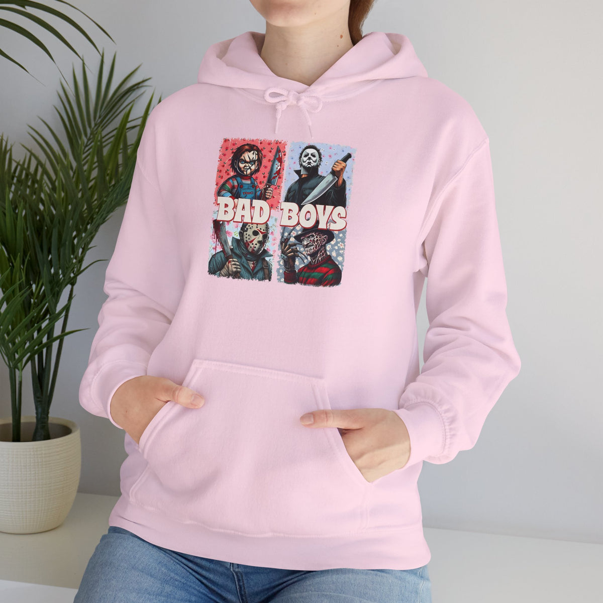 Horror Movie Villains Halloween Bad Boys Unisex Hoodie, Scary Movie Pullover, Horror Movie Sweatshirt, Halloween Costume Hoodie