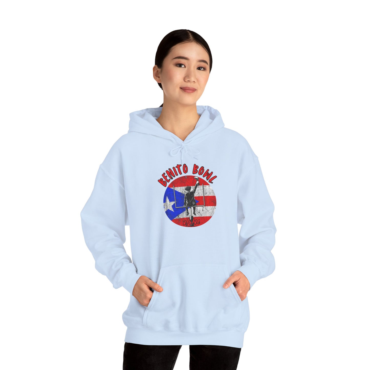 Benito Bowl 2/8/26 Puerto Rico Heritage Hoodie, Boricua Pride Football Fan gift