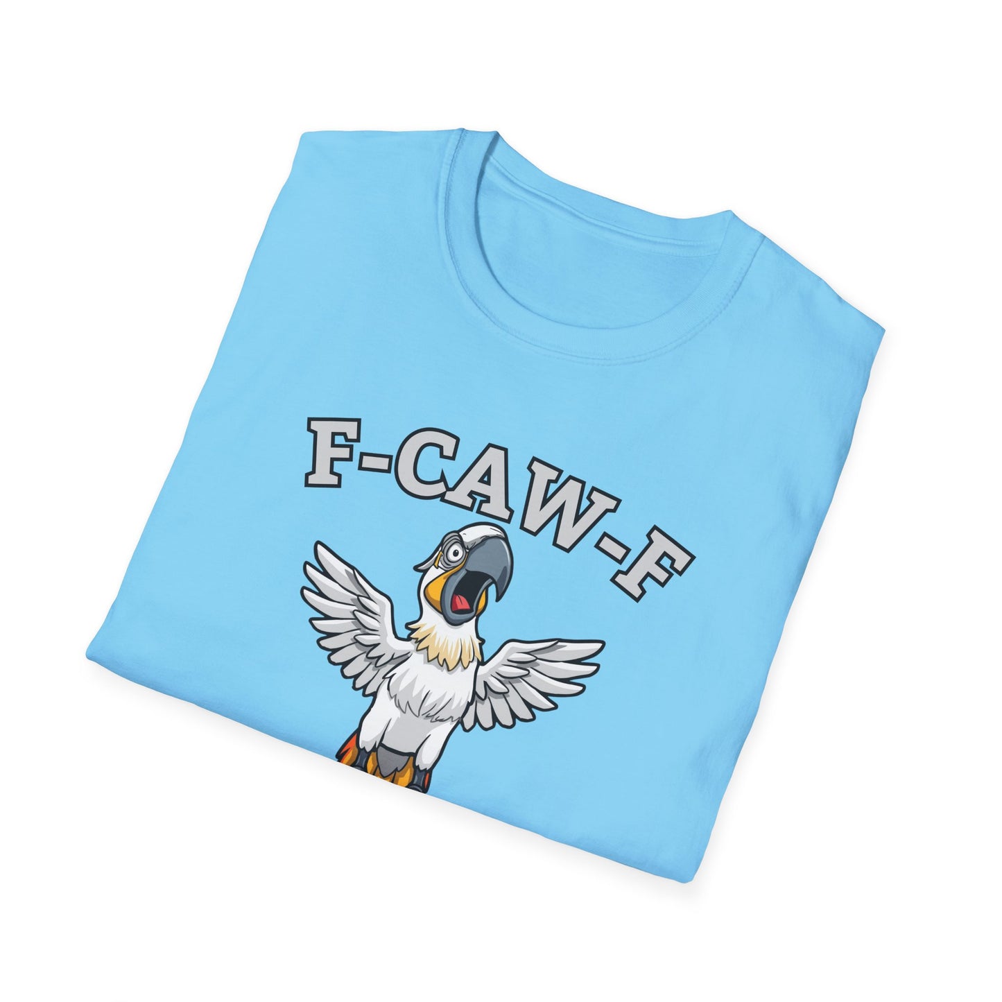 Funny F-CAW-F Macaw Parrot T-Shirt, Parrot Lover Shirt, Macaw Tee, Humorous Top, Macaw Parrot Apparel, Gift for him, Gift for her