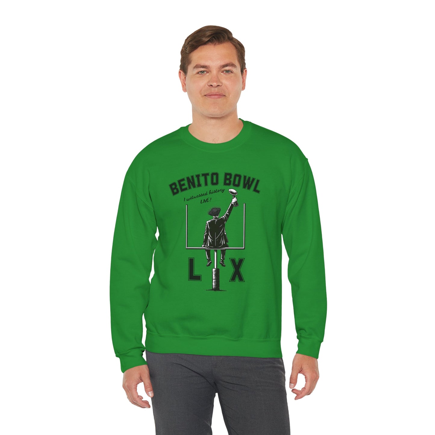 Benito Bowl LX Witnessed History Live Halftime Sweatshirt, Football Fan Gift, Benito Sweatshirt, Puerto Rico Boricua Heritage