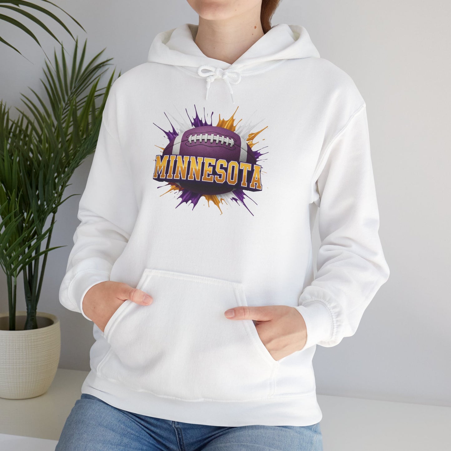 Minnesota Football Hoodie, Minnesota Team Hoodie, Football Gift for Minnesota Fans, Game Day Sports Fan Apparel, Football Fan Gift