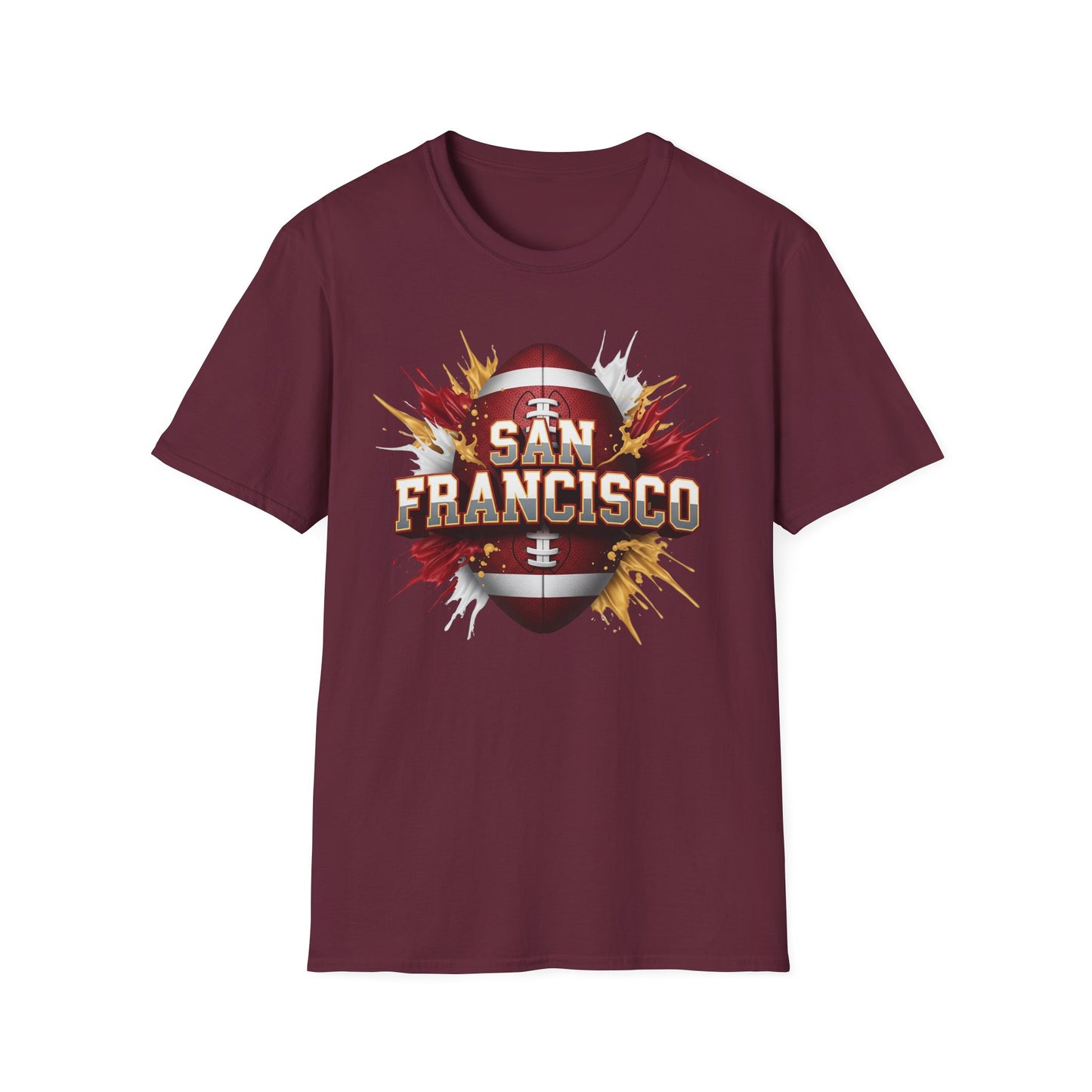 San Francisco Football Unisex T-Shirt, San Francisco Team Tee, Football Gift for San Francisco Fans, Game Day Shirt, Sports Fan Apparel