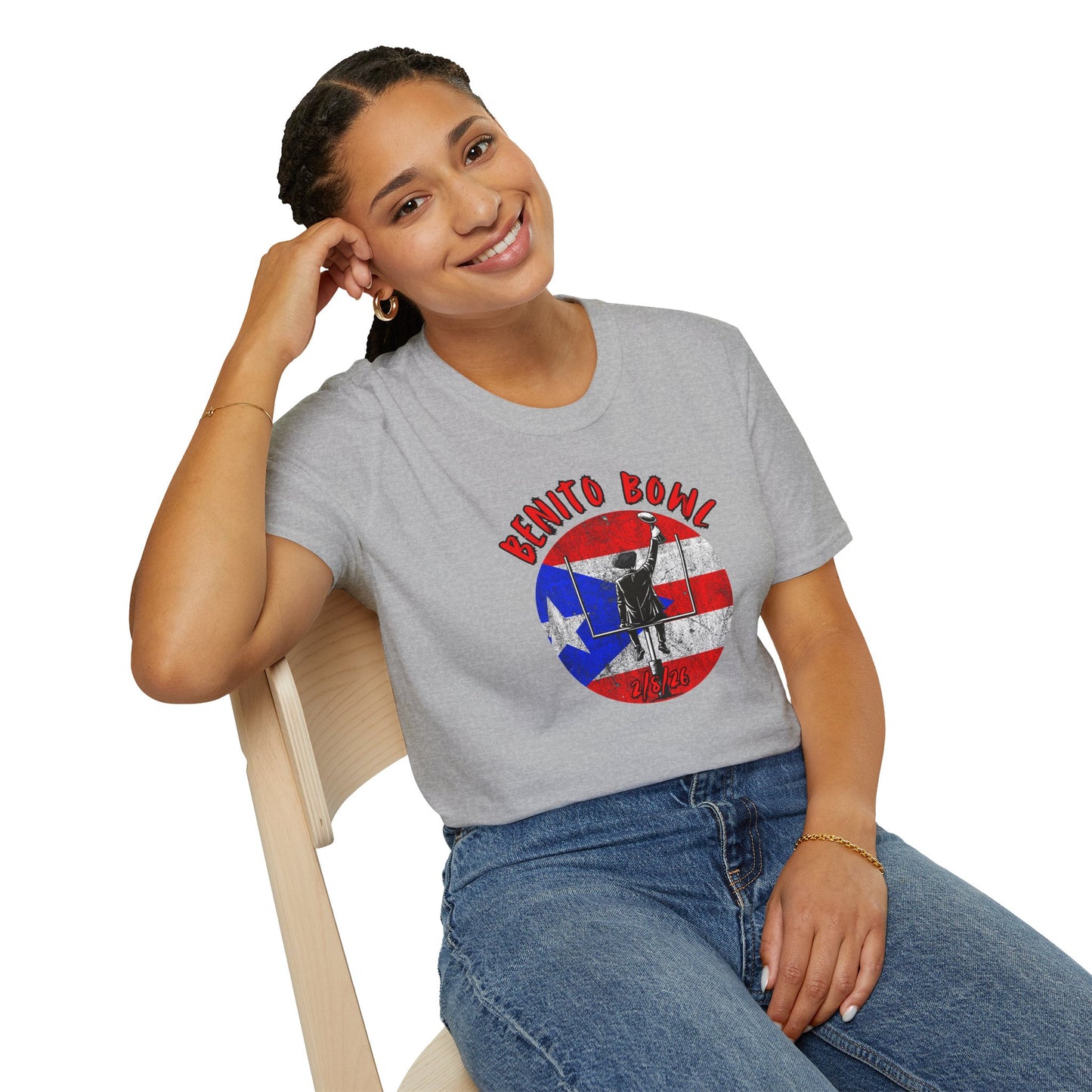 Benito Bowl 2/8/26 T-Shirt – Puerto Rico Heritage Tee, Boricua Pride Football Fan Shirt