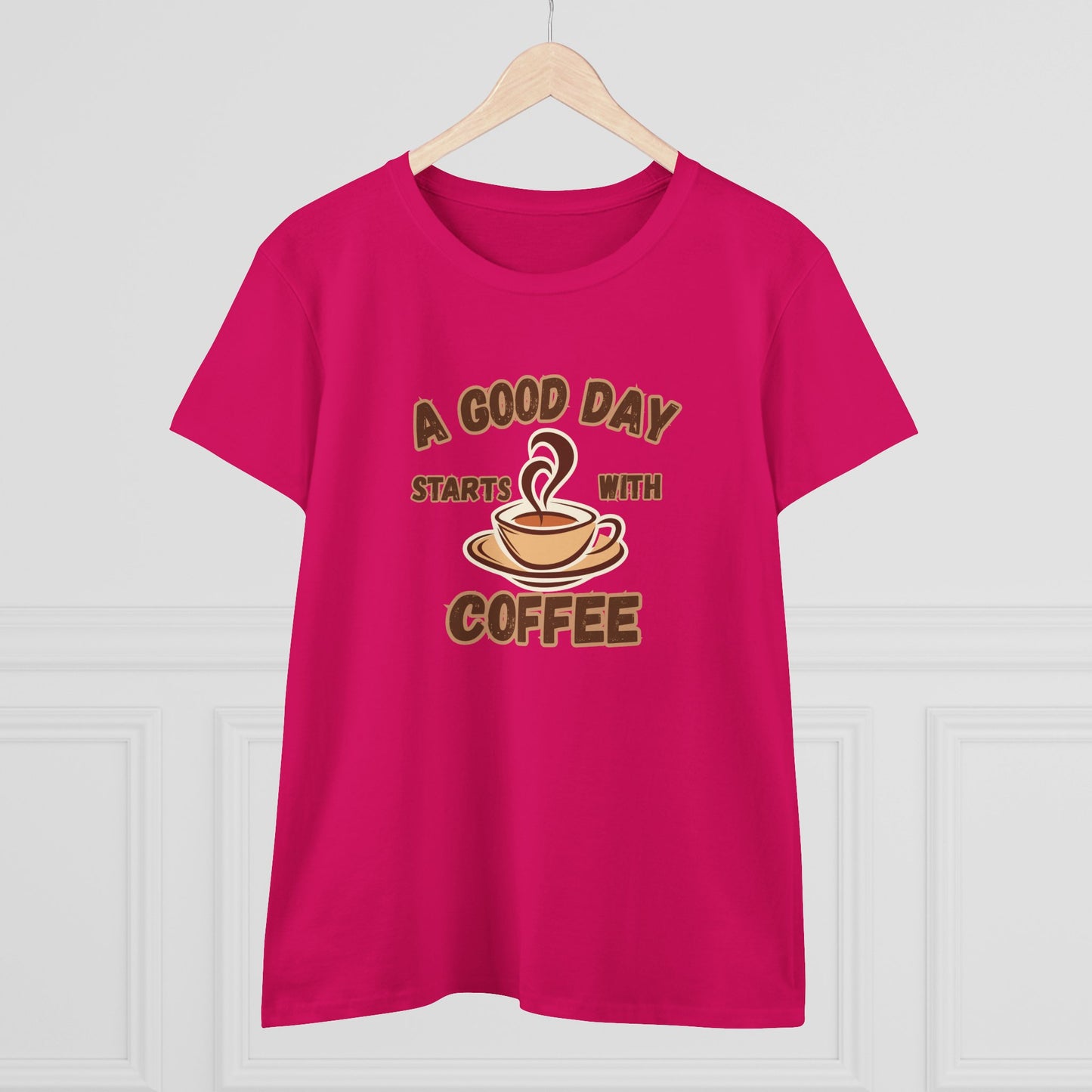 A Good Day Starts with Coffee Shirt, Funny Coffee Shirt, Mother's Day Gift, Coffee Lover Gift, Mom Gift, Coffee Drinker Gift, Mother Gift