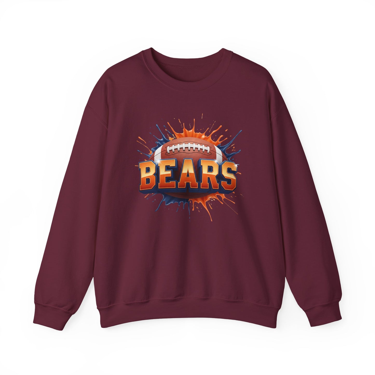 Chicago Football Sweatshirt, Chicago Team Sweatshirt, Football Gift for Chicago Fans, Game Day Sports Fan Football Apparel