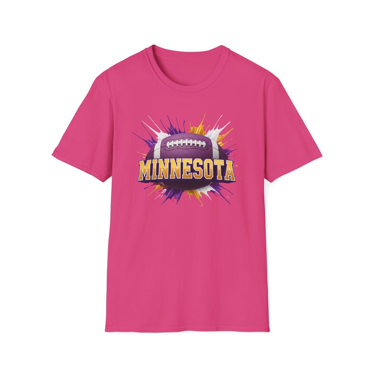 Minnesota Football Unisex T-Shirt, Minnesota Team Tee, Football Gift for Minnesota Fans, Game Day Shirt, Sports Fan Apparel Football Tee
